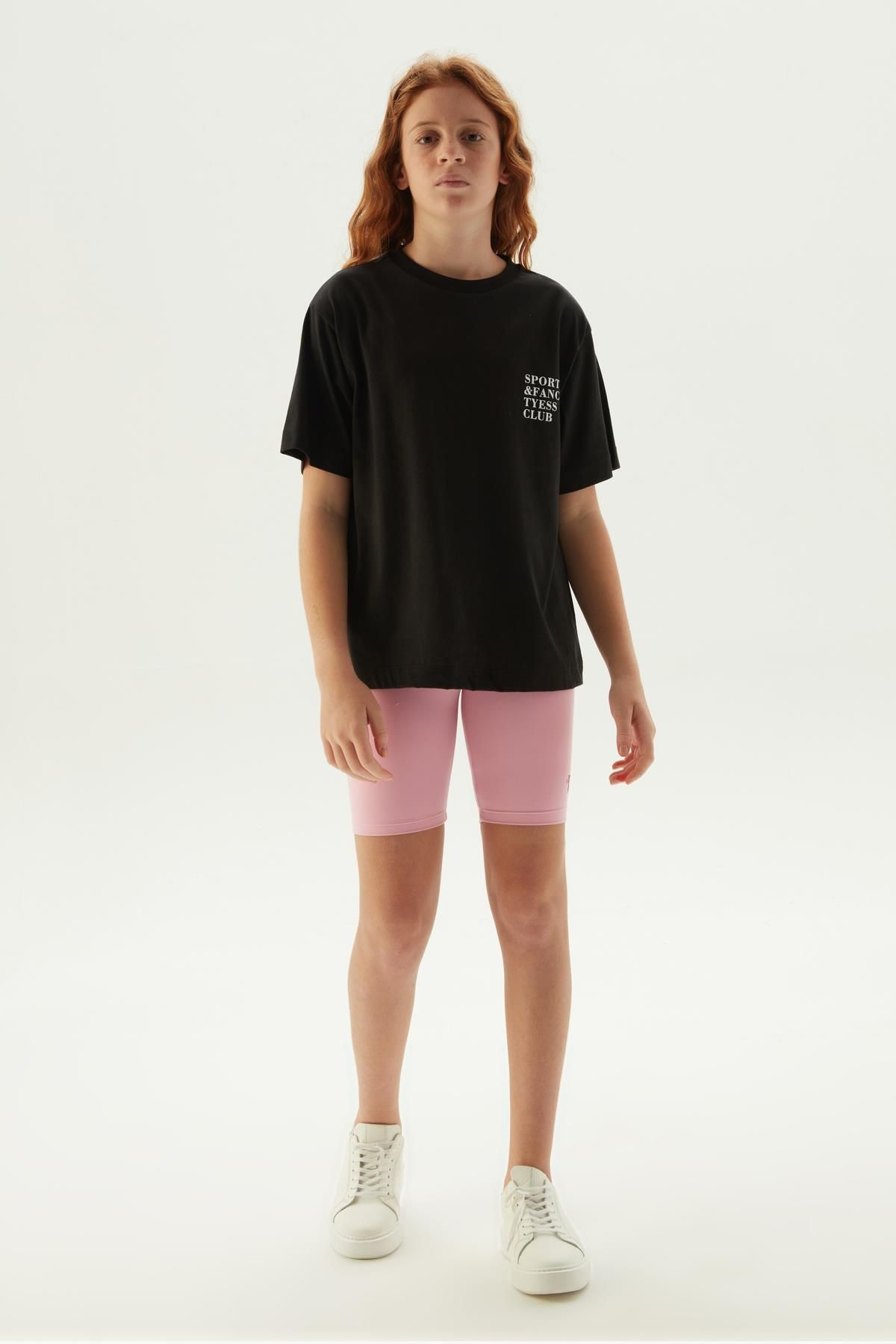 Tyess BG Store Kız Çocuk Siyah T-Shirt