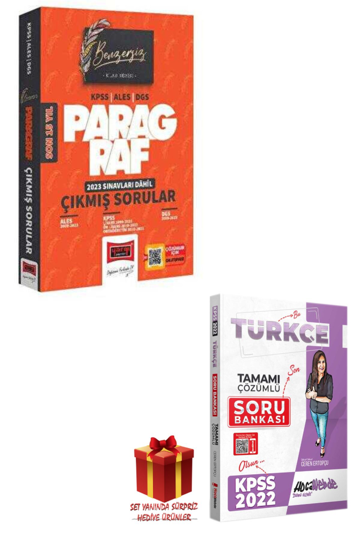 Yargı Yayınları 2024 Yargı KPSS Paragraf Çıkmış Sorular+Hoca Webde Türkçe Soru Bankası+Hediye