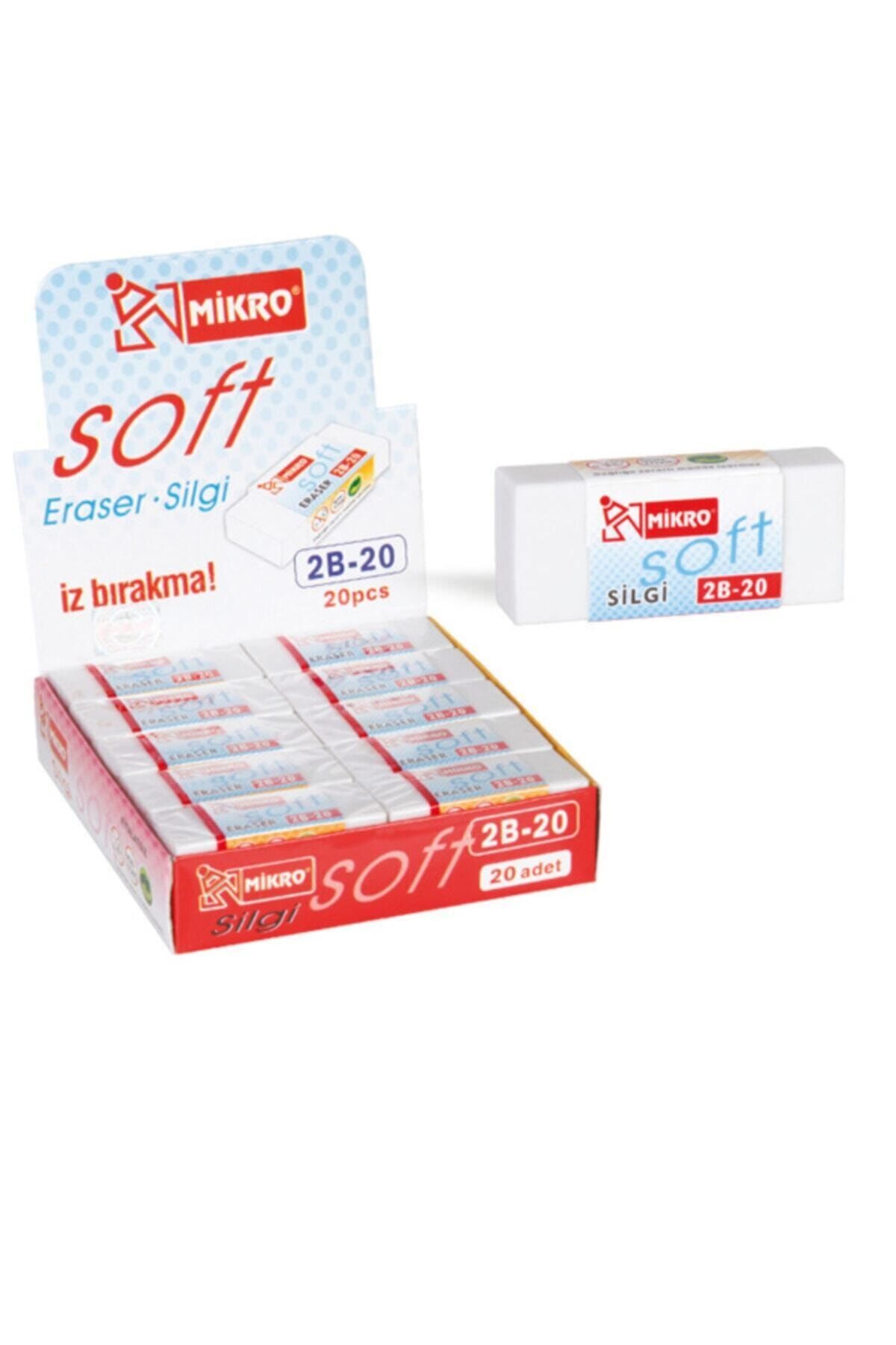 Mikro Silgi 2b-20 20 Li (1 Paket 20 Adet)