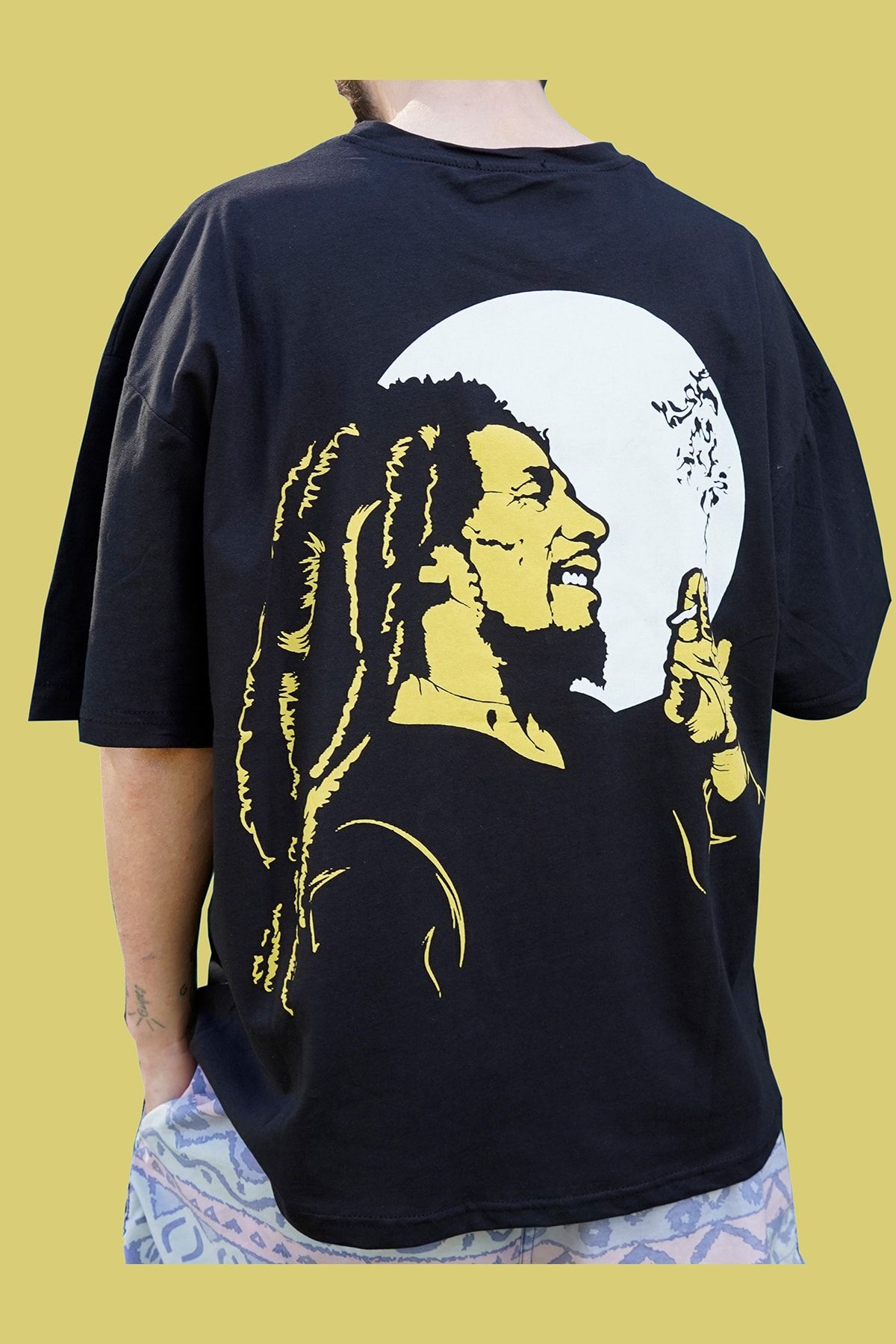 Kozmik Tapestry Unisex Bob Marley Oversize  T-Shirt