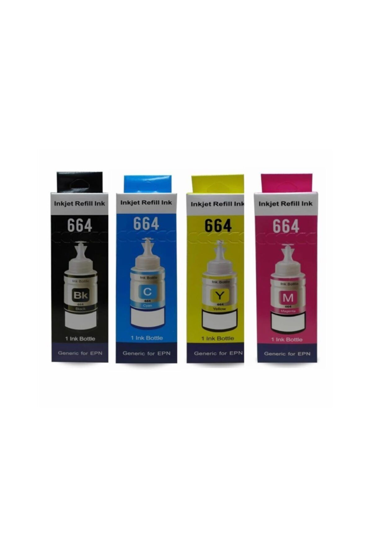 Emek Epson T664 Mürekkep Seti 4x70ml. 4 Renk Seti