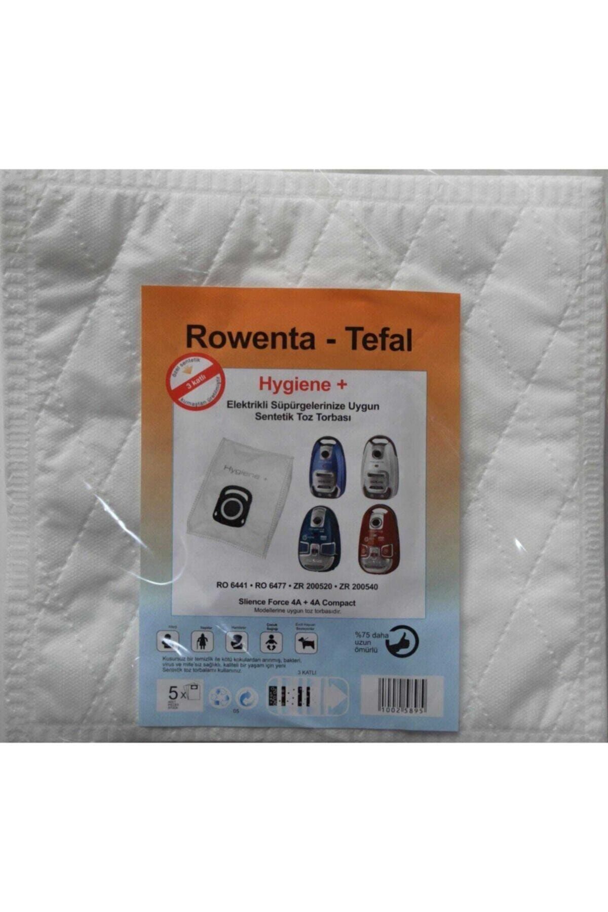 Rowenta - Tefal Hygiene + (plus) Elektrikli Süpürge Sentetik Toz Torbası (5 Adet)