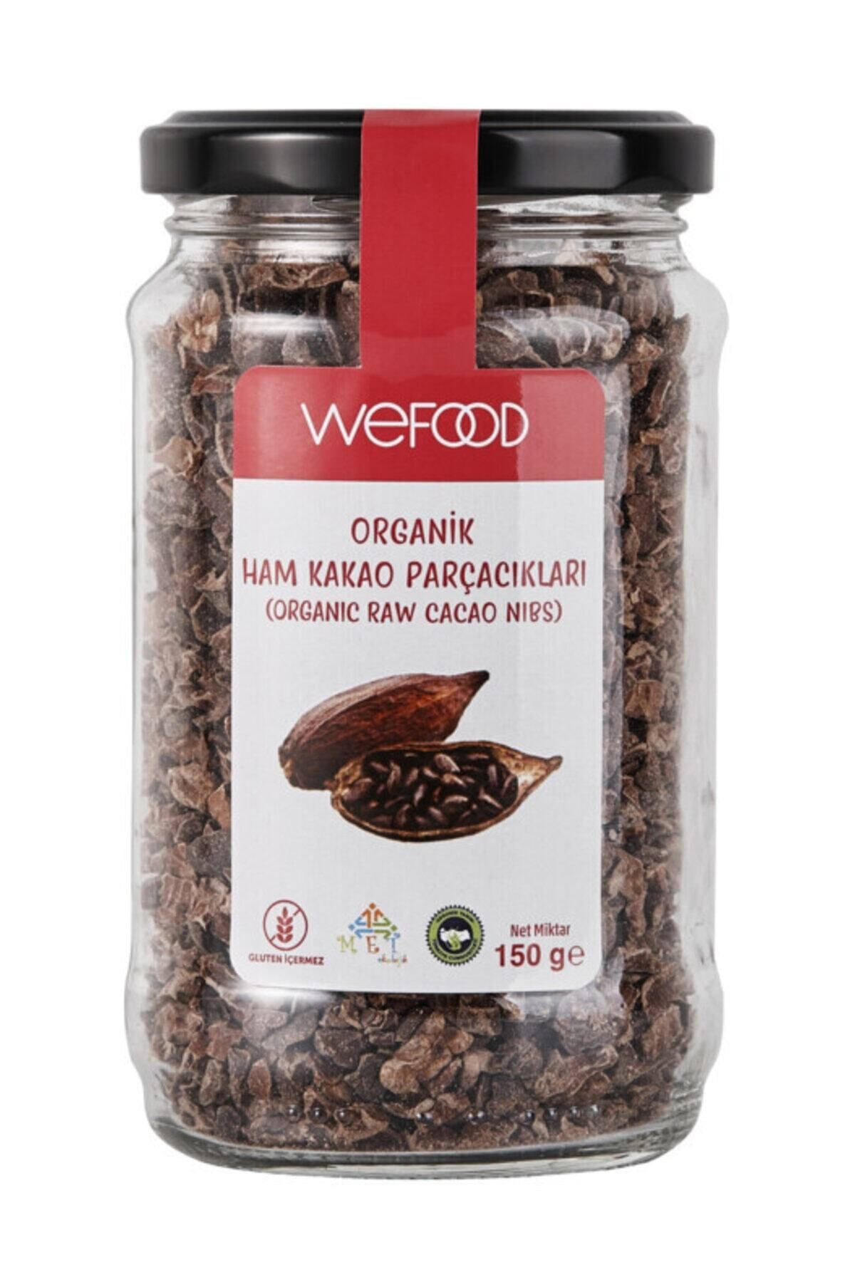 Wefood Organik Ham Kakao Parçacıkları 150 gr
