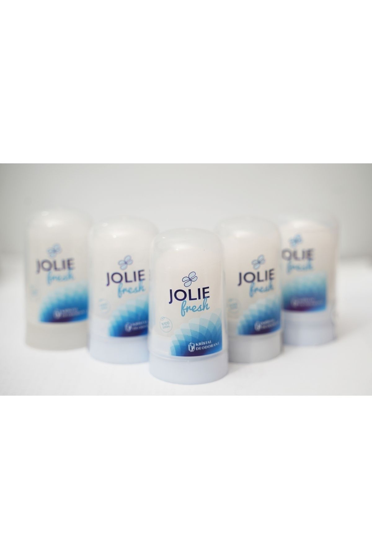 Jolie Fresh 5 Adet Doğal Deodorant Mineralli Roll-On Taş Deodorant Ter Kokusu Karşıtı Kristal 100 Gr