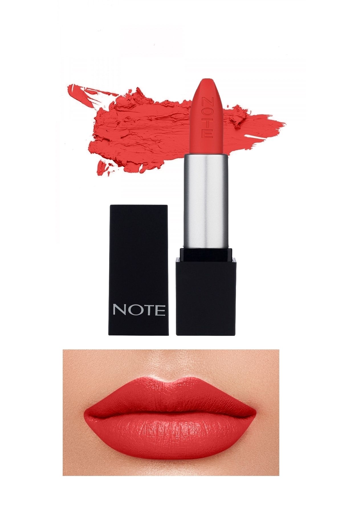 Note Cosmetics Mattever Lipstick Yarı Mat Saten Bitişli Ruj 16 Me Grenadine - Nar Çiçeği