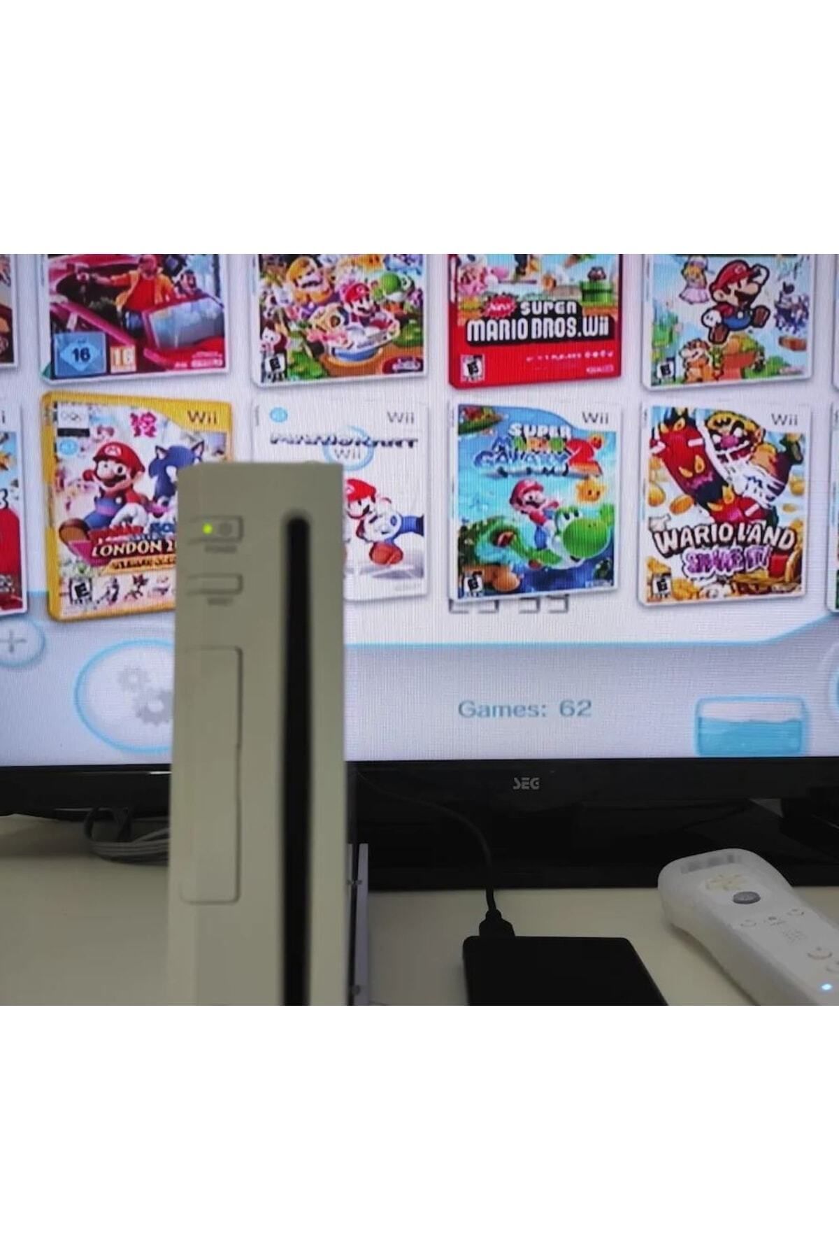 Nintendo 100 Oyunlu Wii Mario Sonic Mickey Adet Oyun Yüklü