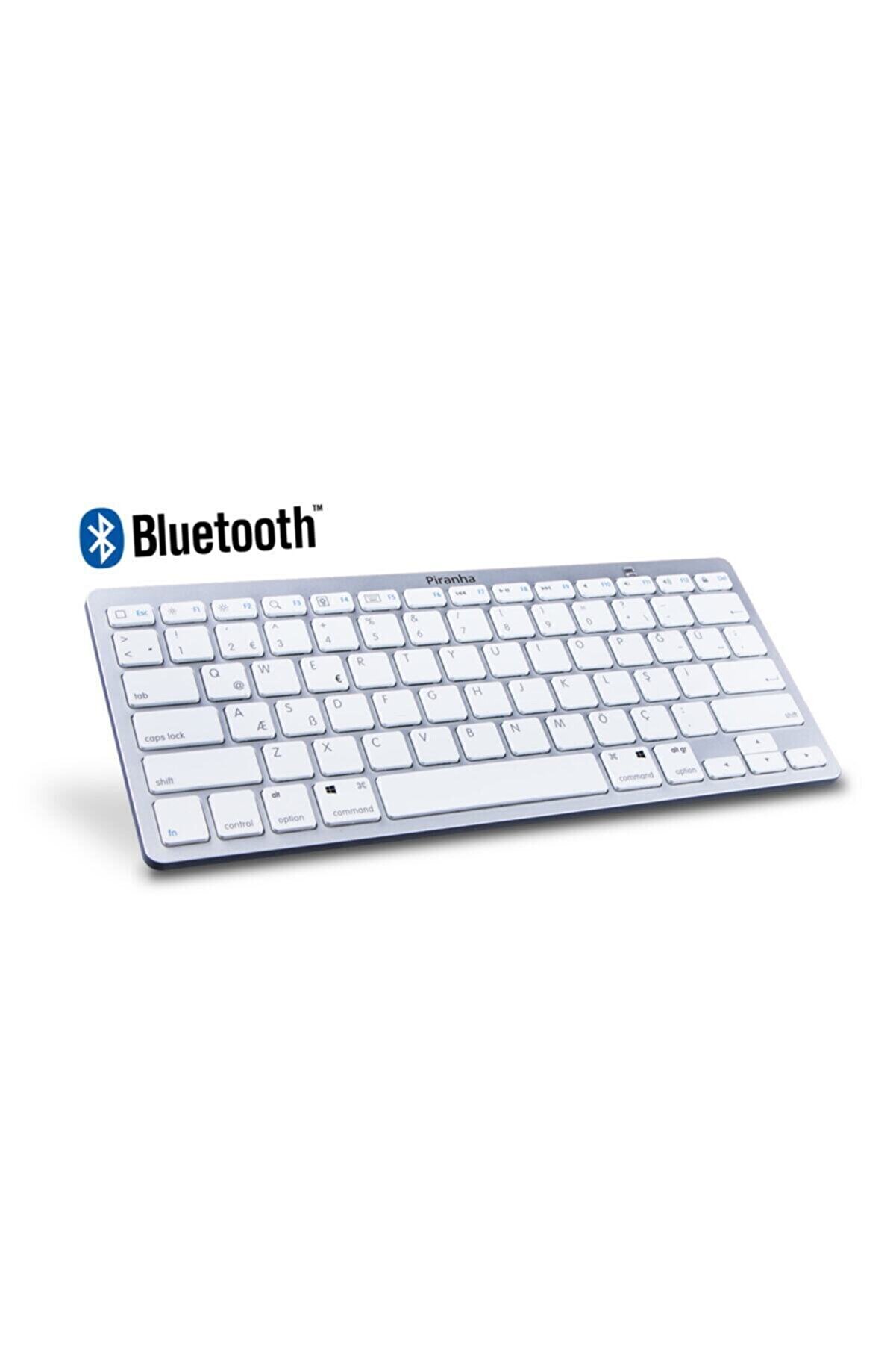 Piranha 2375 Bluetooth Kablosuz Klavye Beyaz