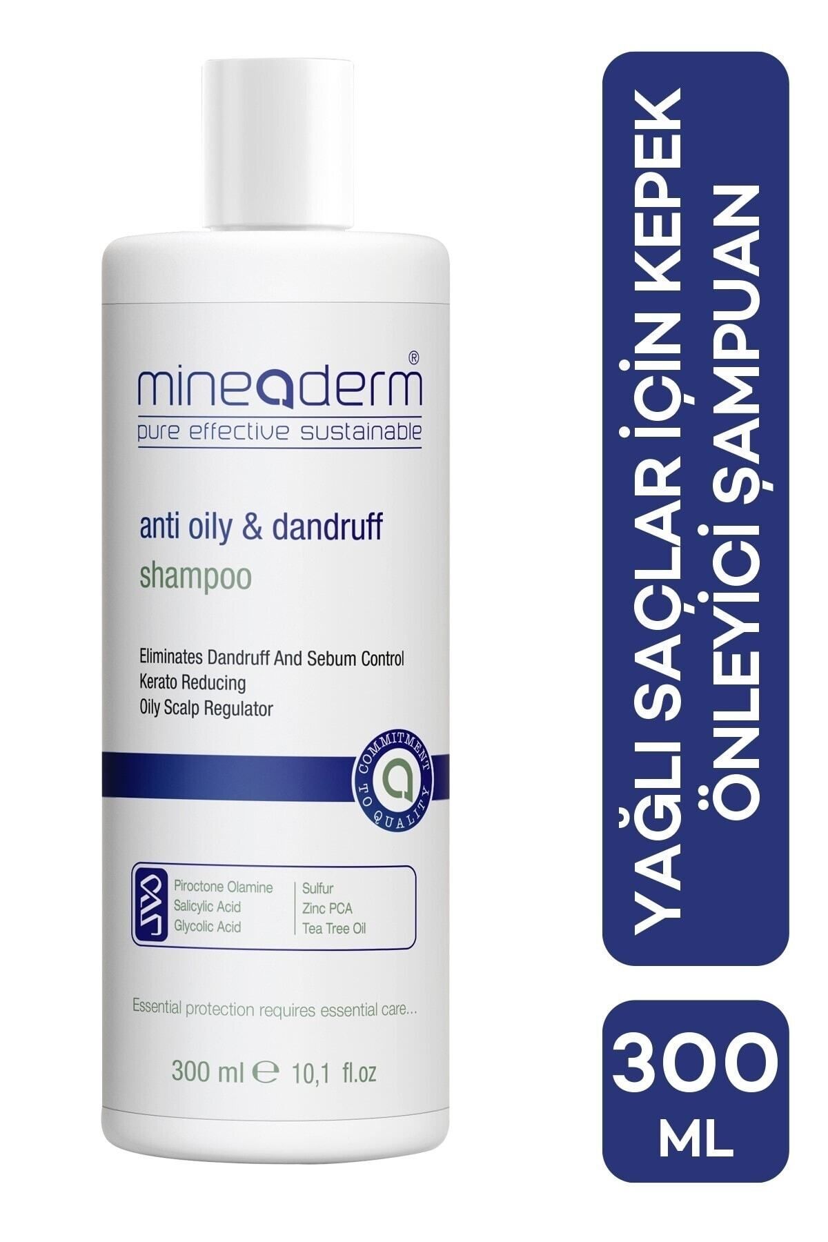 mineaderm Anti Oily & Dandruff Shampoo Yağlanma ve Kepek Karşıtı Şampuanı