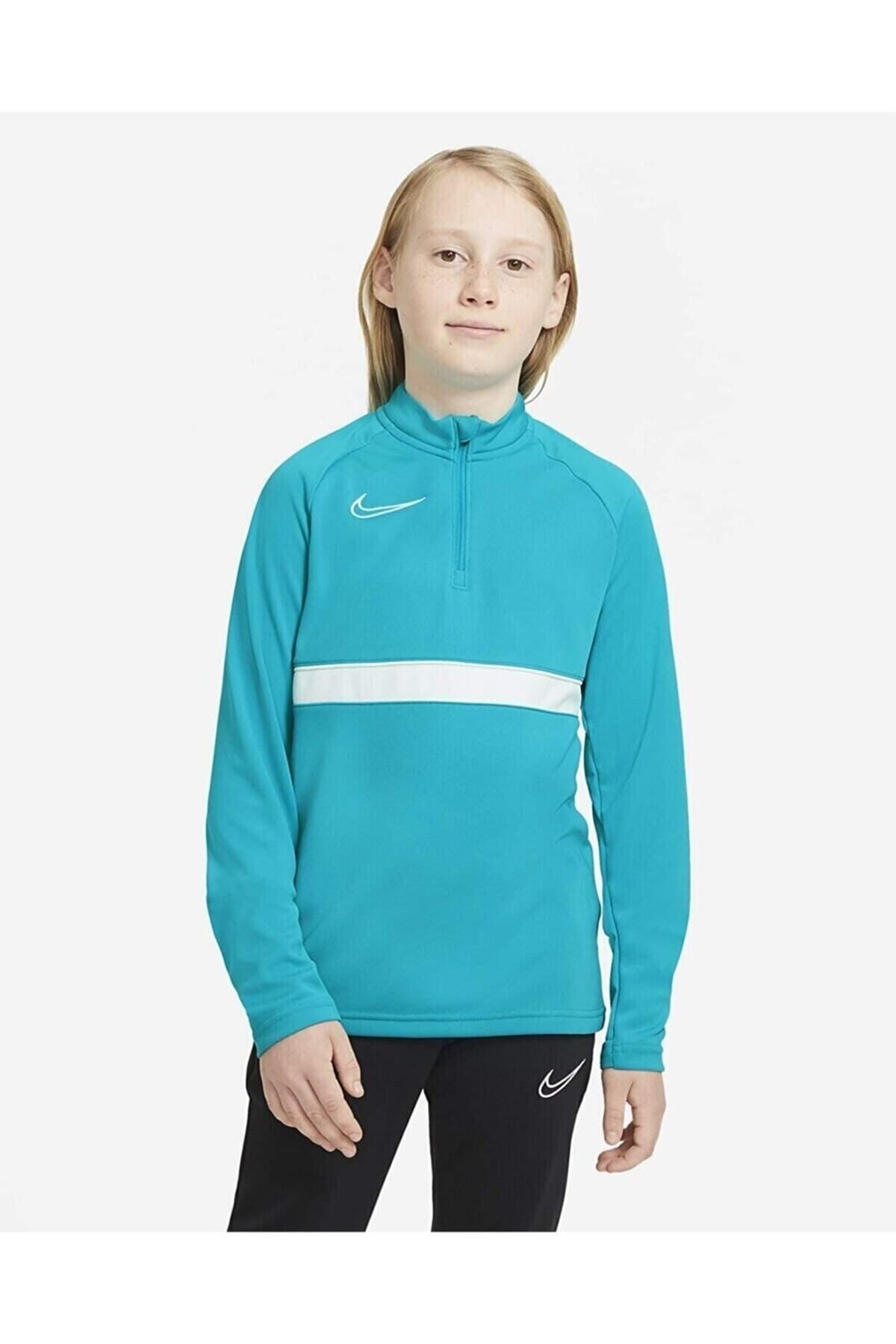 Nike Dri-fıt Academy Turkuaz Çocuk Sweatshirt