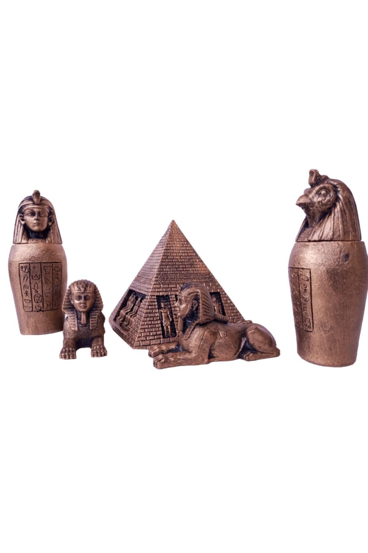 GÖKÇEN HOBİ Firavun Piramit Horus Sfenks Set(REÇİNE MALZEME)