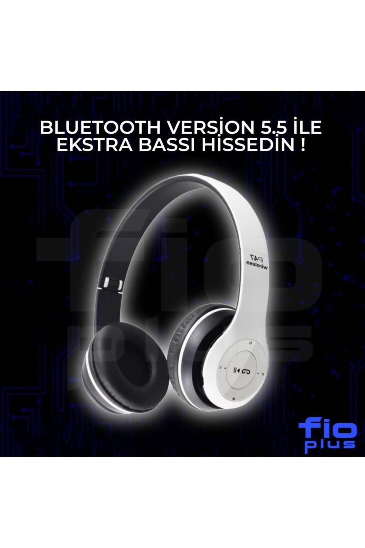 FİOPLUS Wireless P47 Katlanabilir Bluetooth Kablosuz Kulaklık