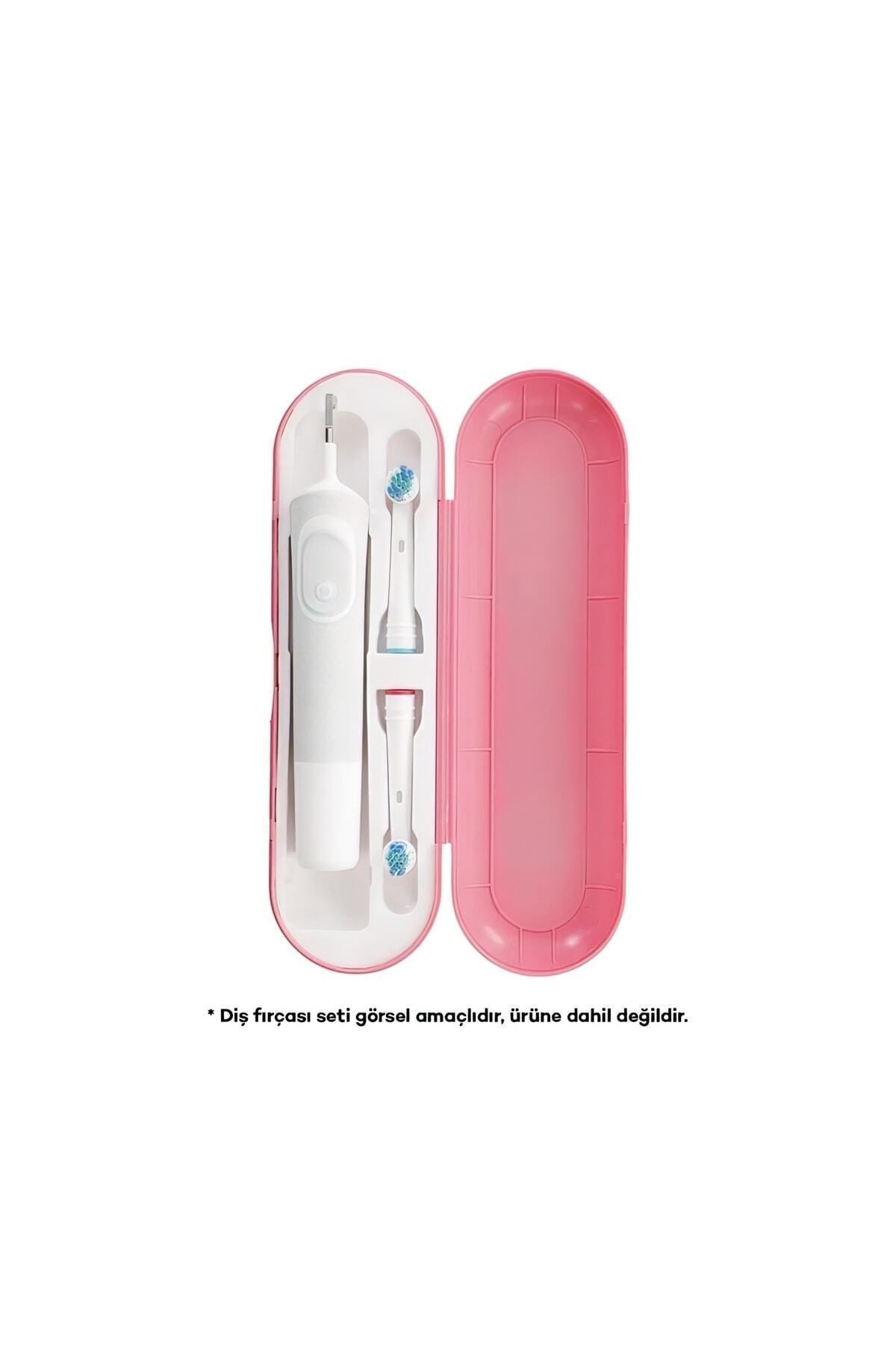 PI&GO Oral B Şarjlı Diş Fırçası Koruma Kabı Hijyenik Saklama Kabı Tüm Modeller Için Uyumlu - Pudra Pembe