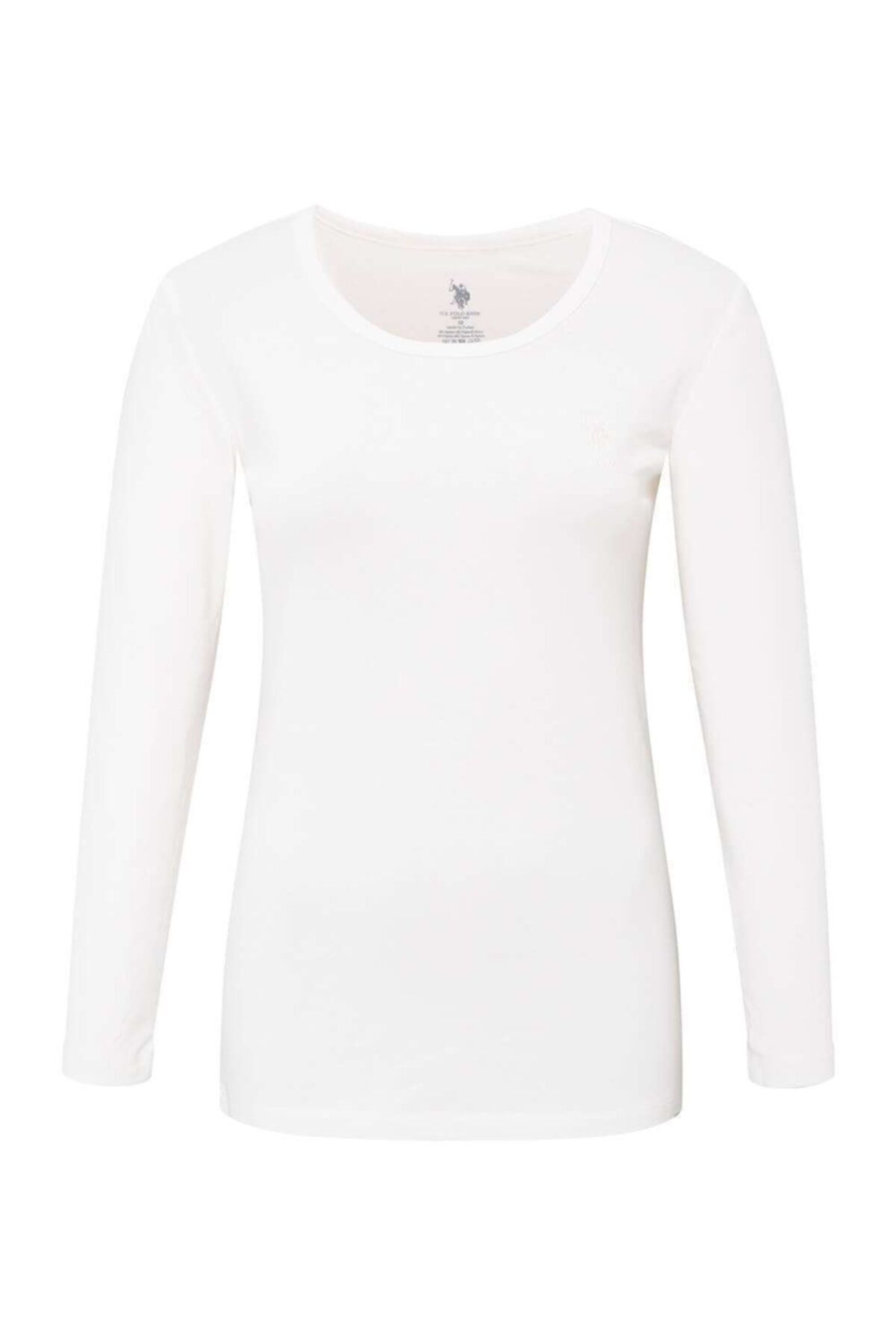 U.S. Polo Assn. Kadın Beyaz Termal Kısa Kol T-shirt