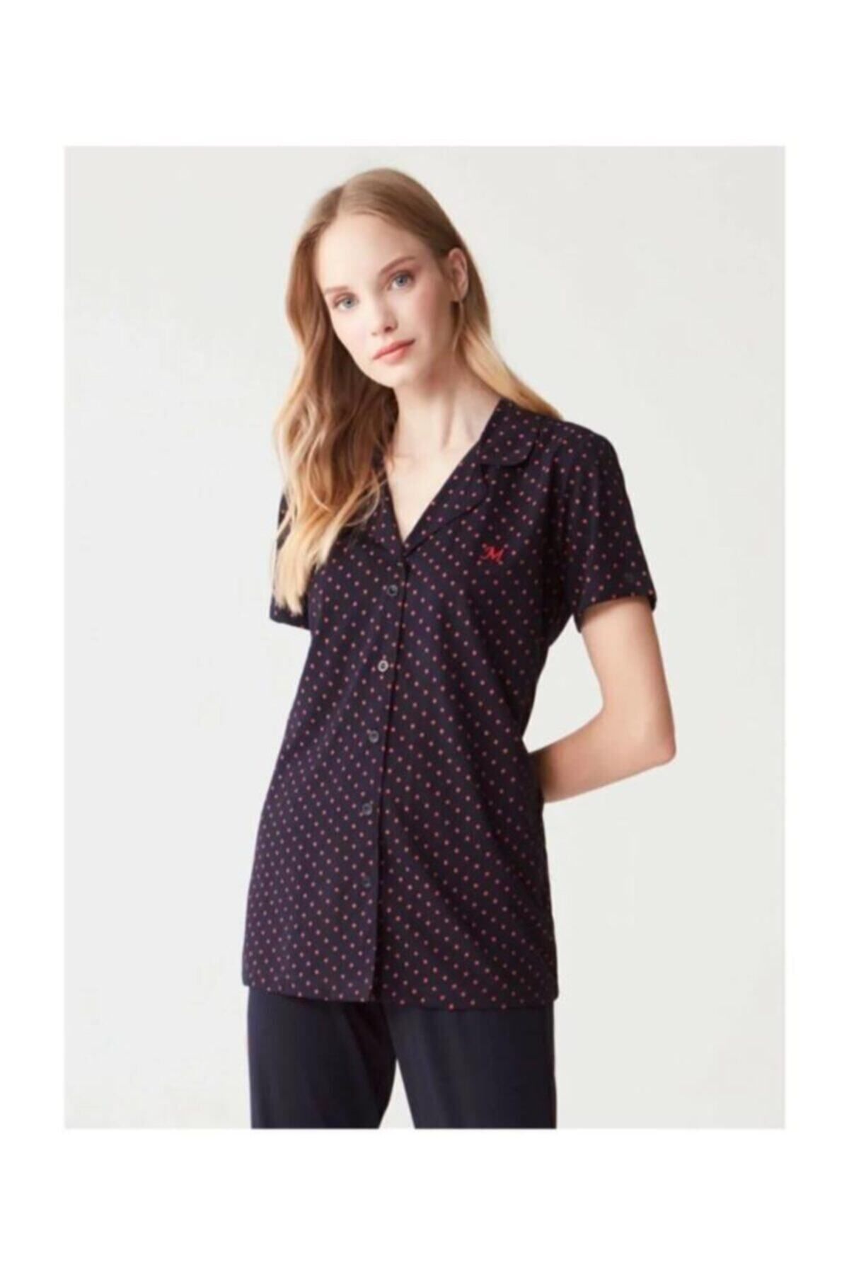Mod Collection Kadın Lacivert Pijama Takımı
