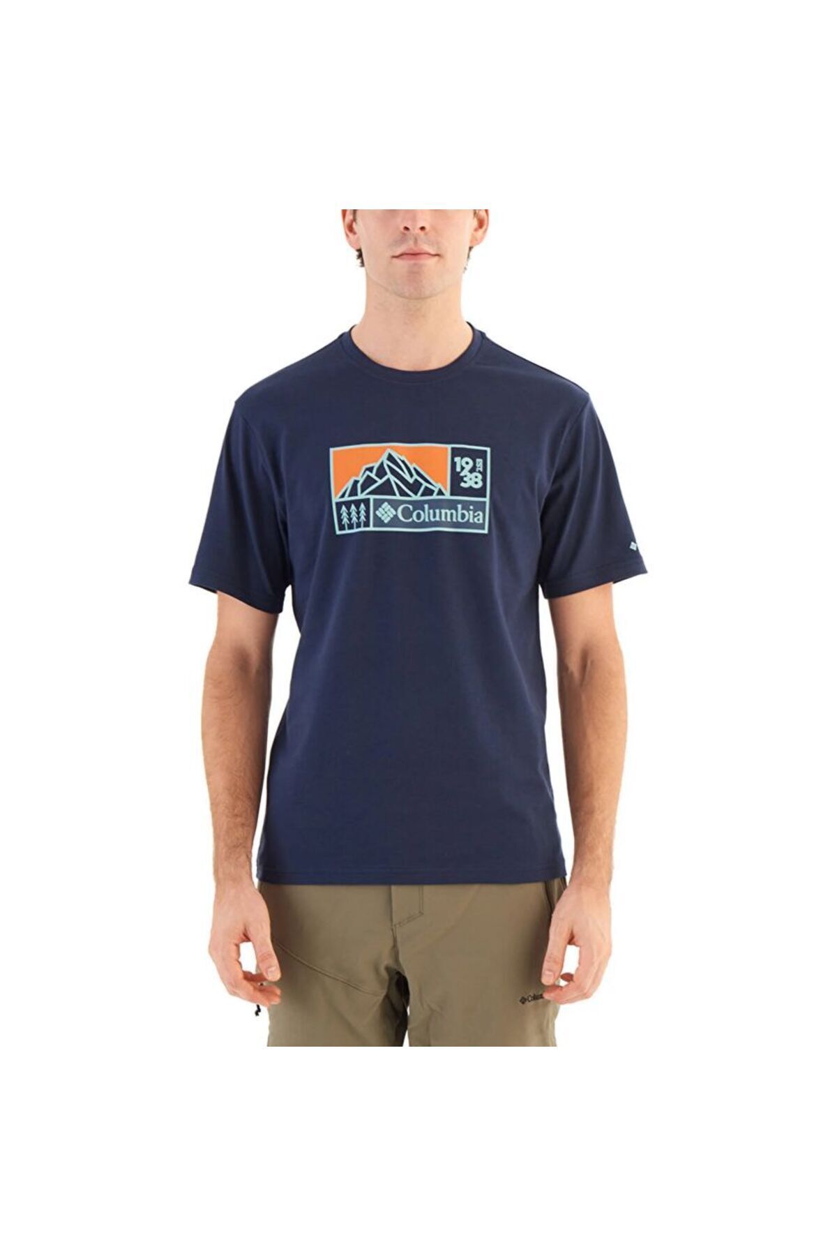 Columbia CSC Hike Icon Erkek Kisa Kollu T-Shirt Lacivert CS0337-466