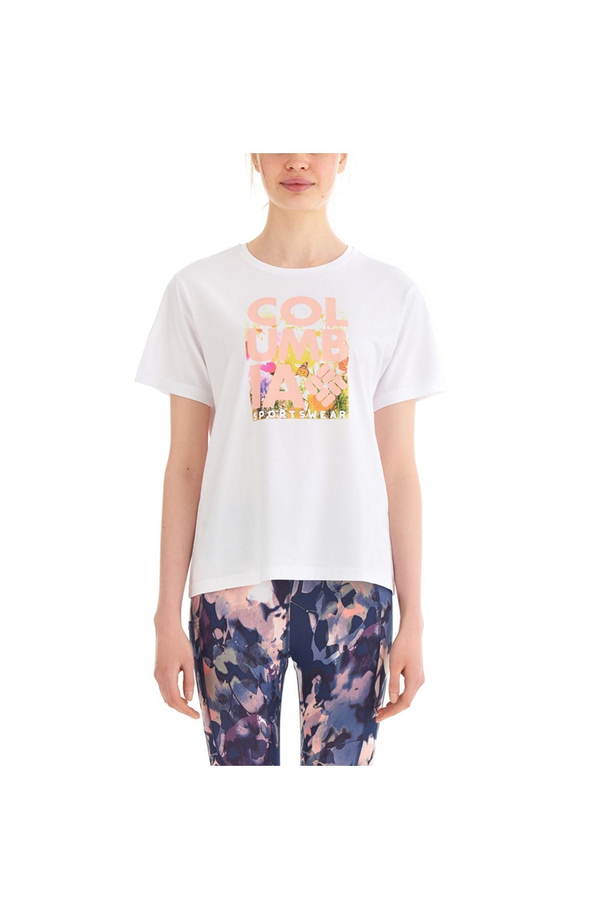 Columbia Csc Floral Blur Kadın Kısa Kollu T-shirt