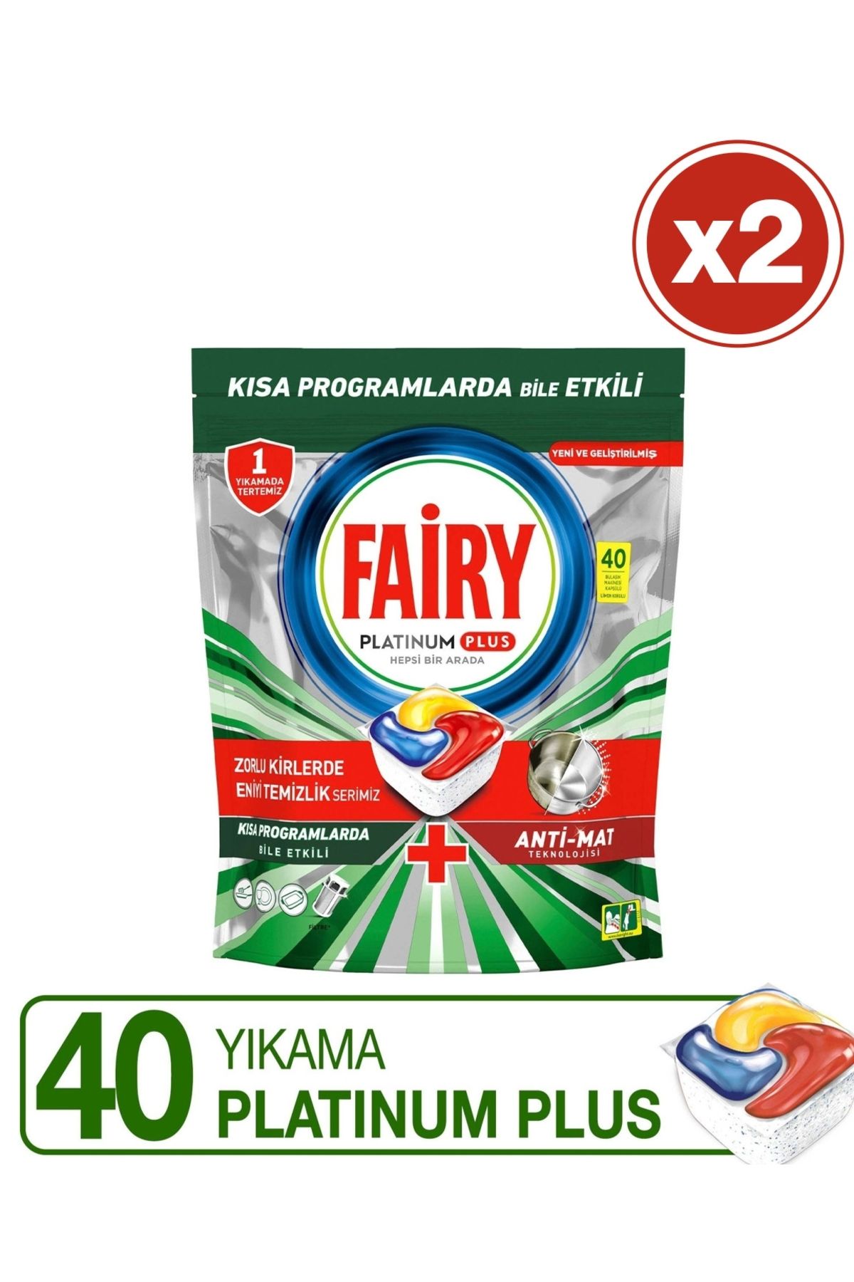 Fairy Platinum Plus Bulaşık Makinesi Deterjanı Kapsülü 80 Yıkama