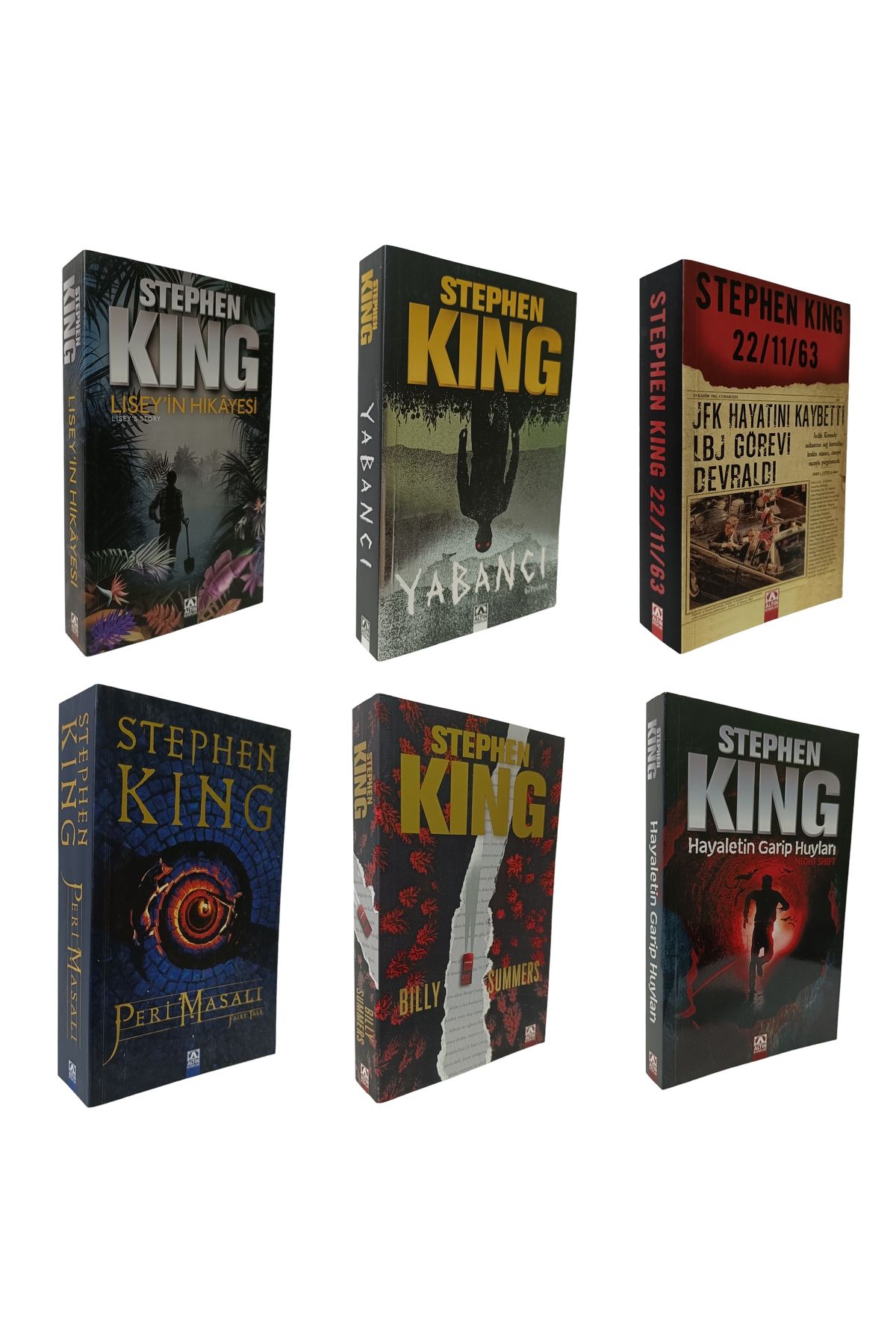 Altın Kitaplar Stephen King 6 Kitap Takım Liseyin Hikayesi Peri Masalı Yabancı 22 / 11 / 63 Billy & Summers Hayalet