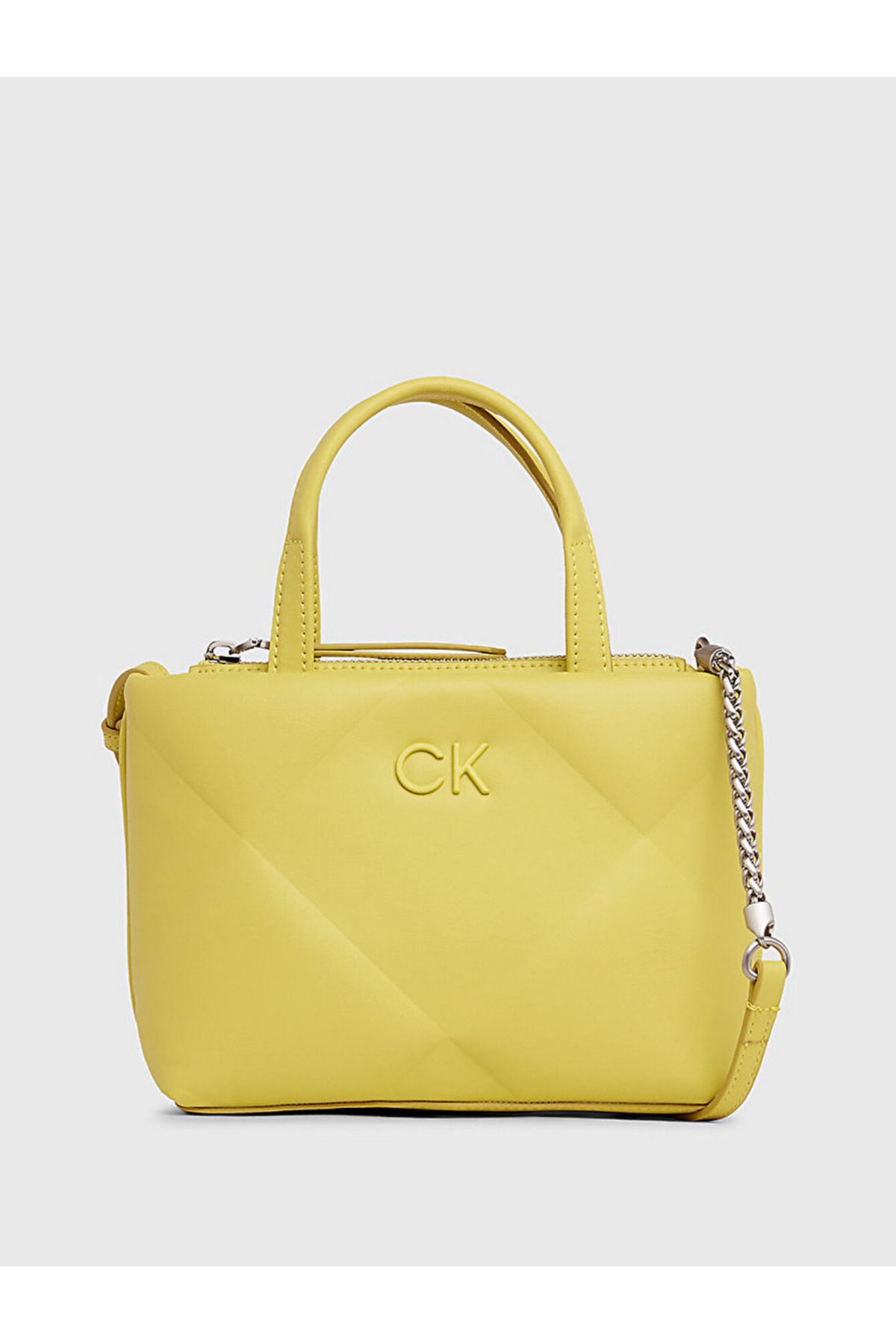 Calvin Klein Mini Quilted Crossbody Tote Bag