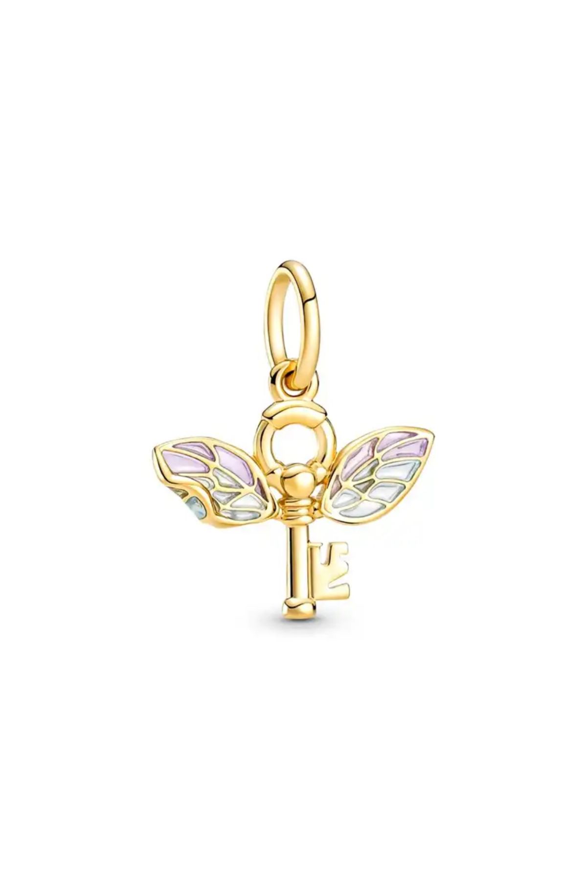 asaf Golden key charm | gümüş kaplama