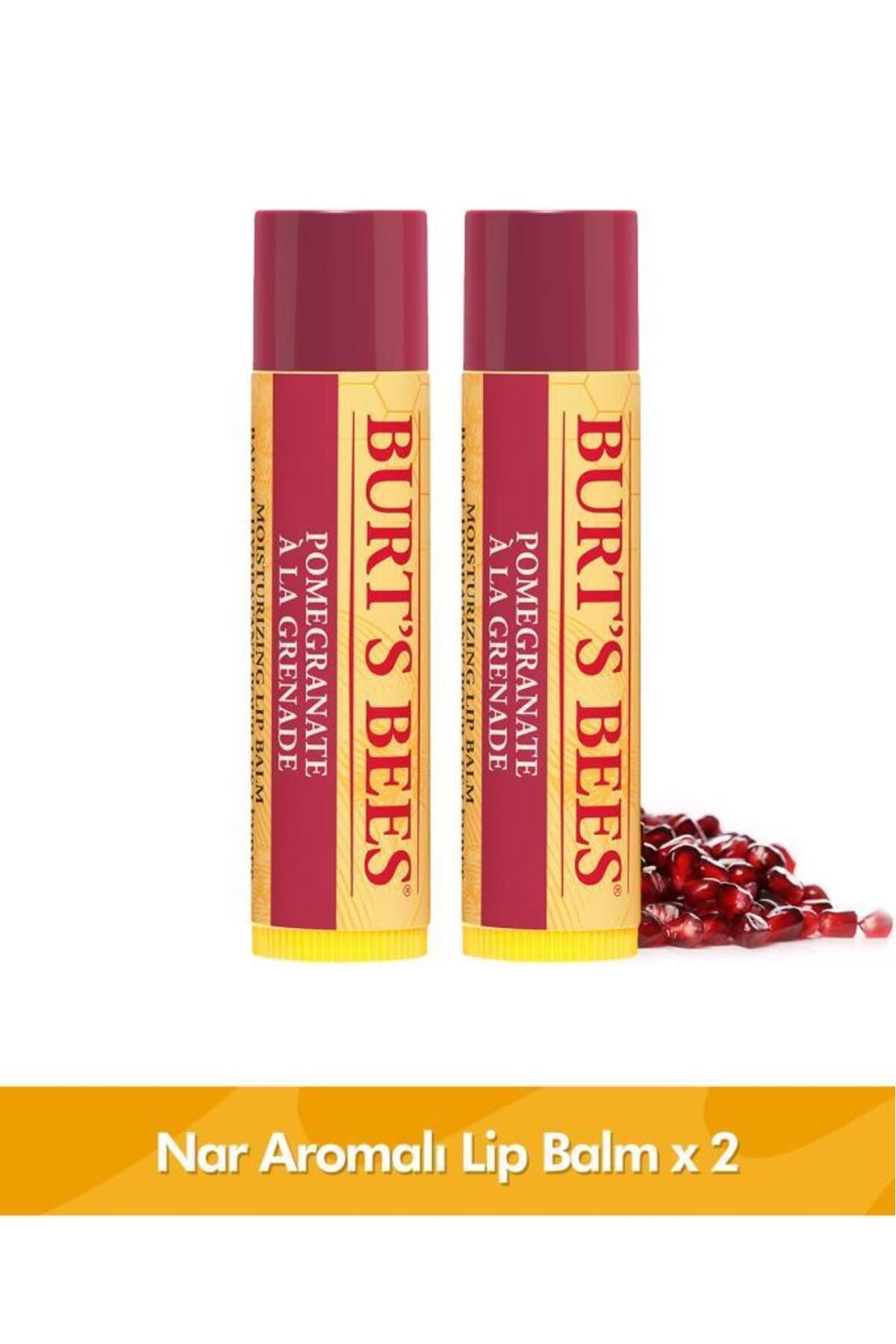 Burt's Bees Nar Aromalı Dudak Bakım Kremi Blister Ambalaj -pomegranate Lip Balm Blister 4,25gr X2adet