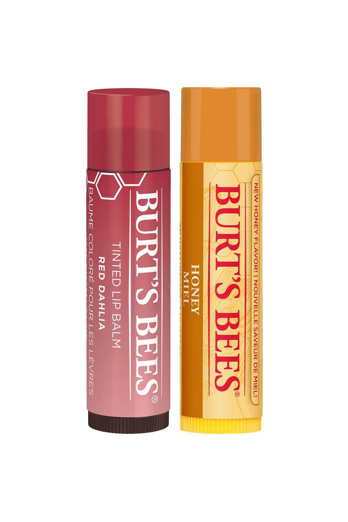 Burt's Bees Renkli Dudak Bakım Kremi Vişne - Tinted Lip Balm Red Dahlia+honey Lip Balm