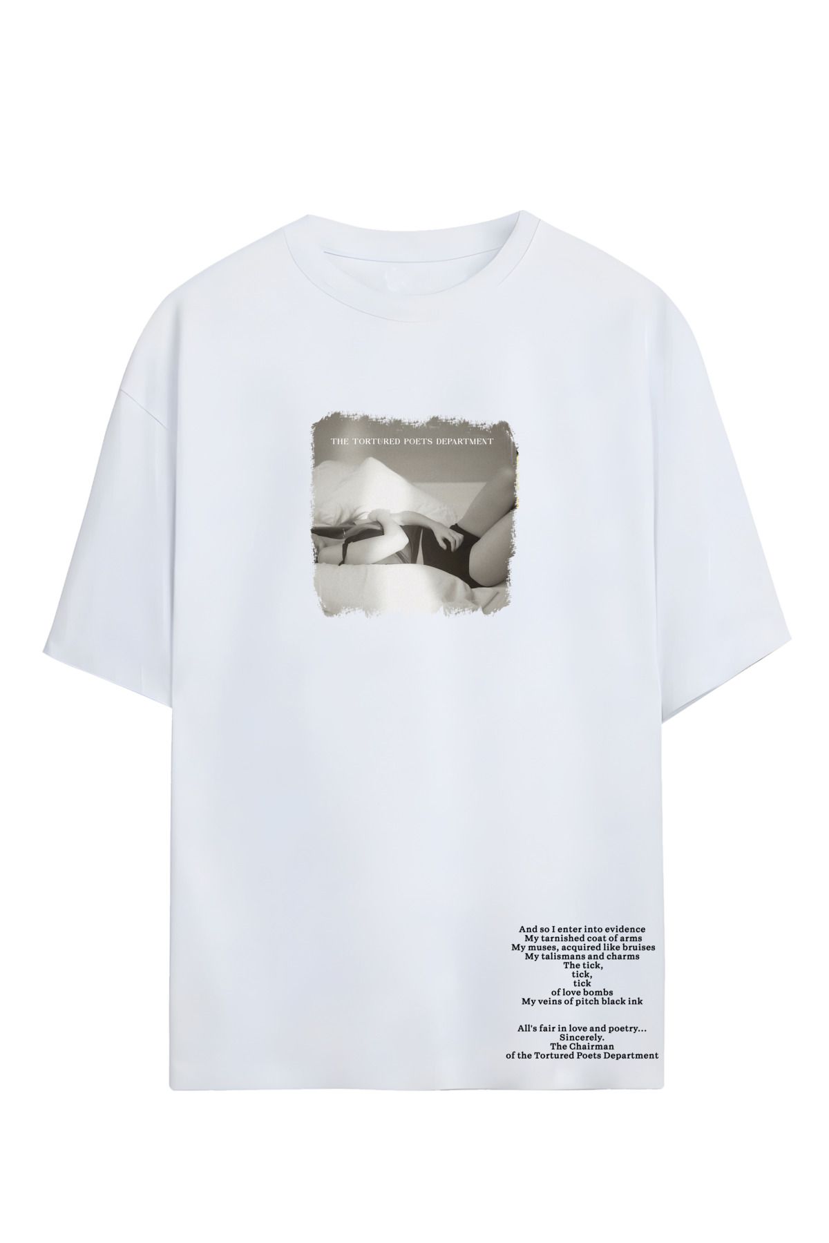 Adrift Taylor Swift - THE TORTURED POETS DEPARTMENT Tasarımlı Oversize T-shirt