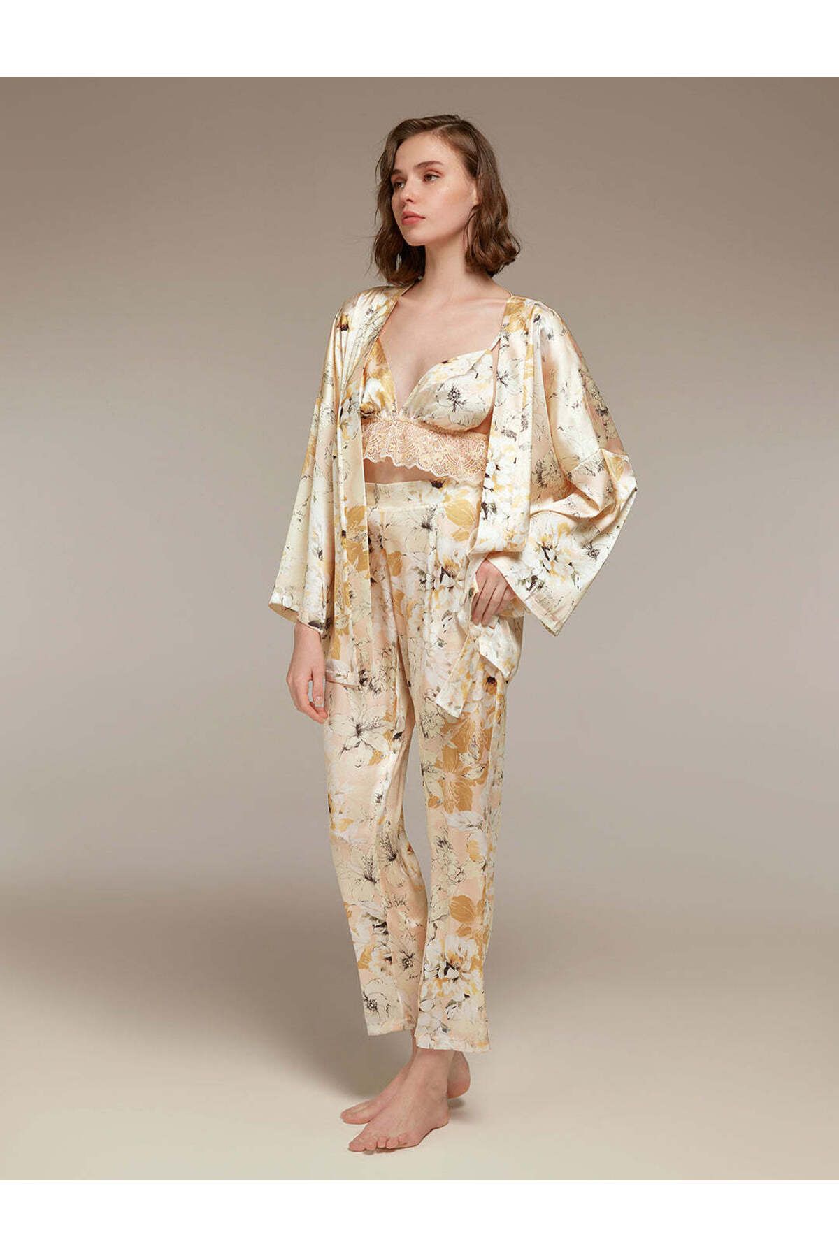bonjourmadame Bonjour Madame 3'lü Pijama Takım Set 1338