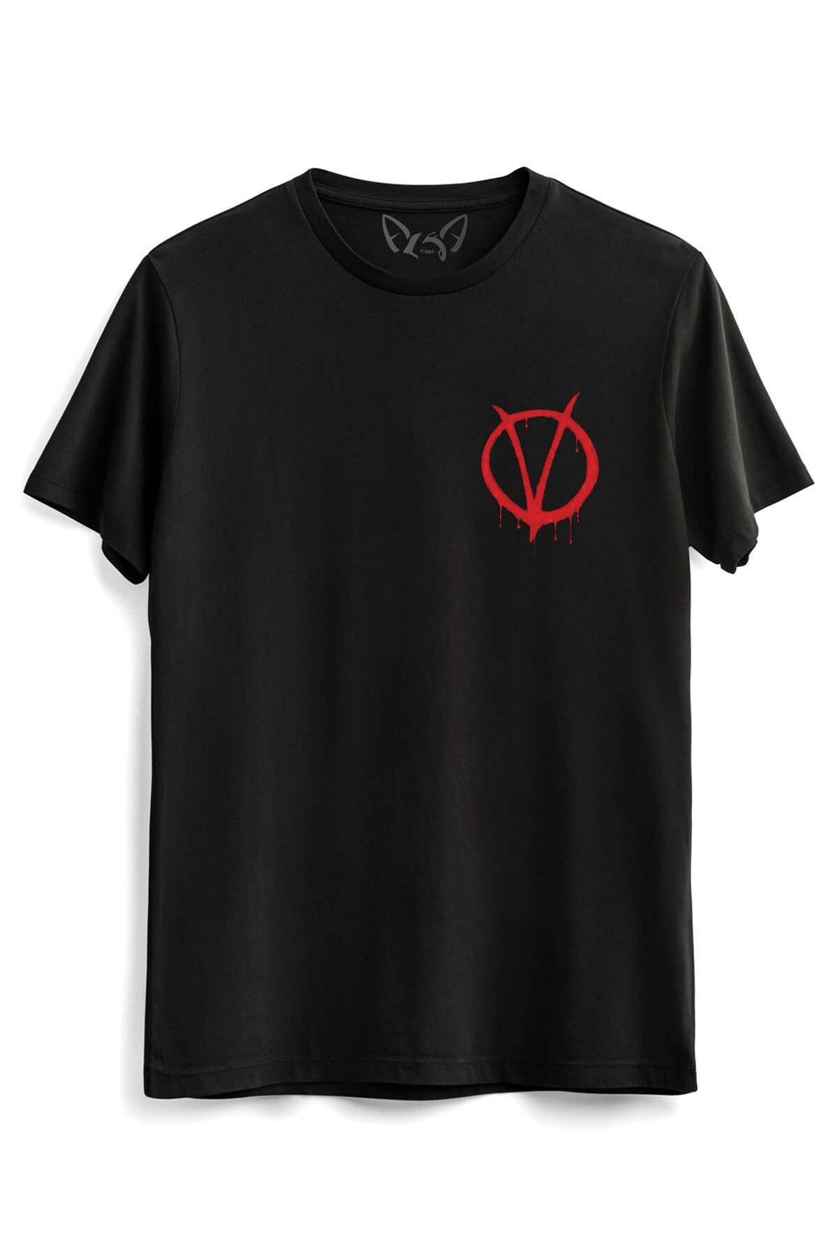 Alfa Tshirt V For Vendetta Çocuk Siyah Tshirt