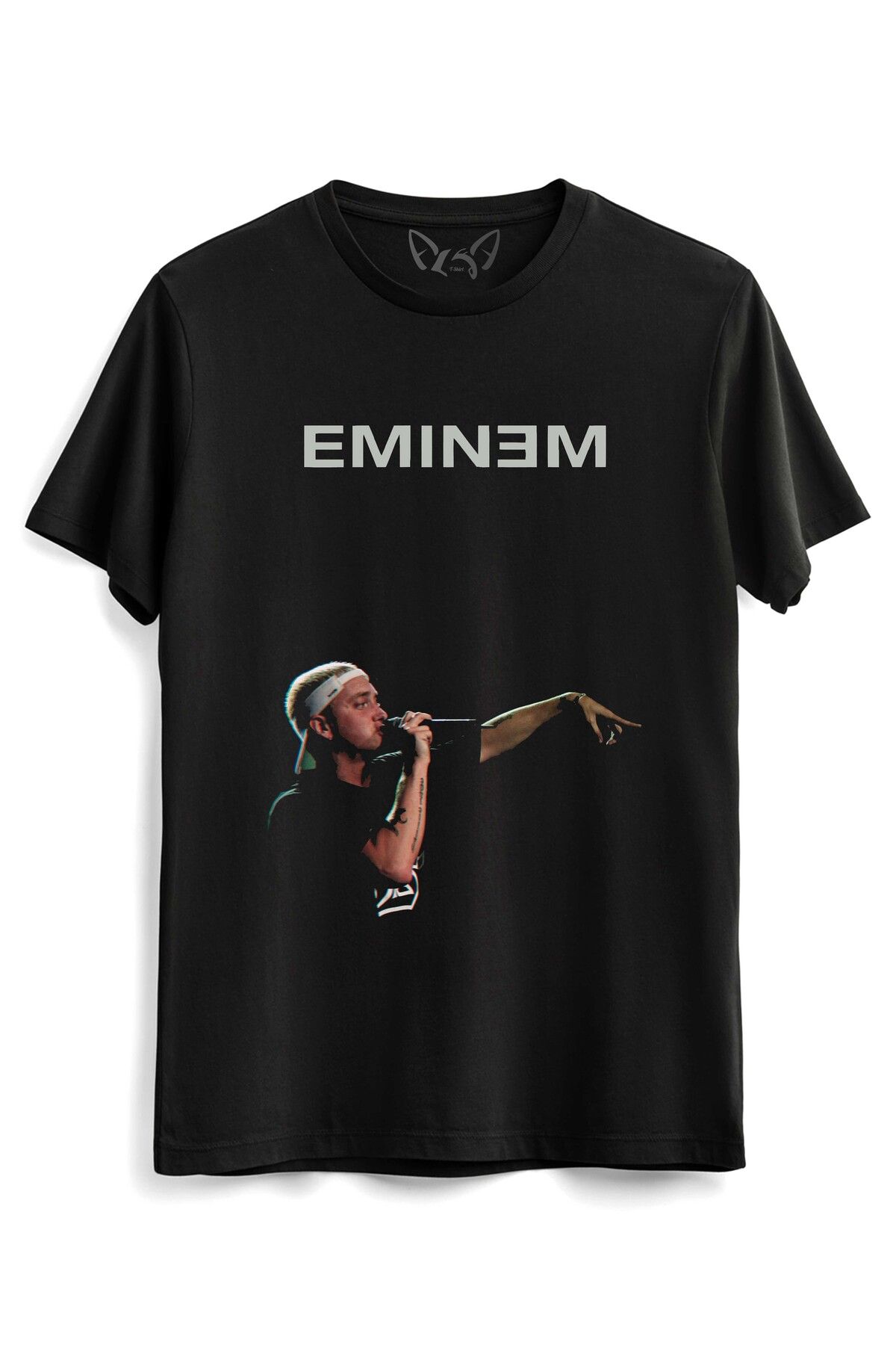 Alfa Tshirt Eminem Baskılı Çocuk Siyah Tshirt