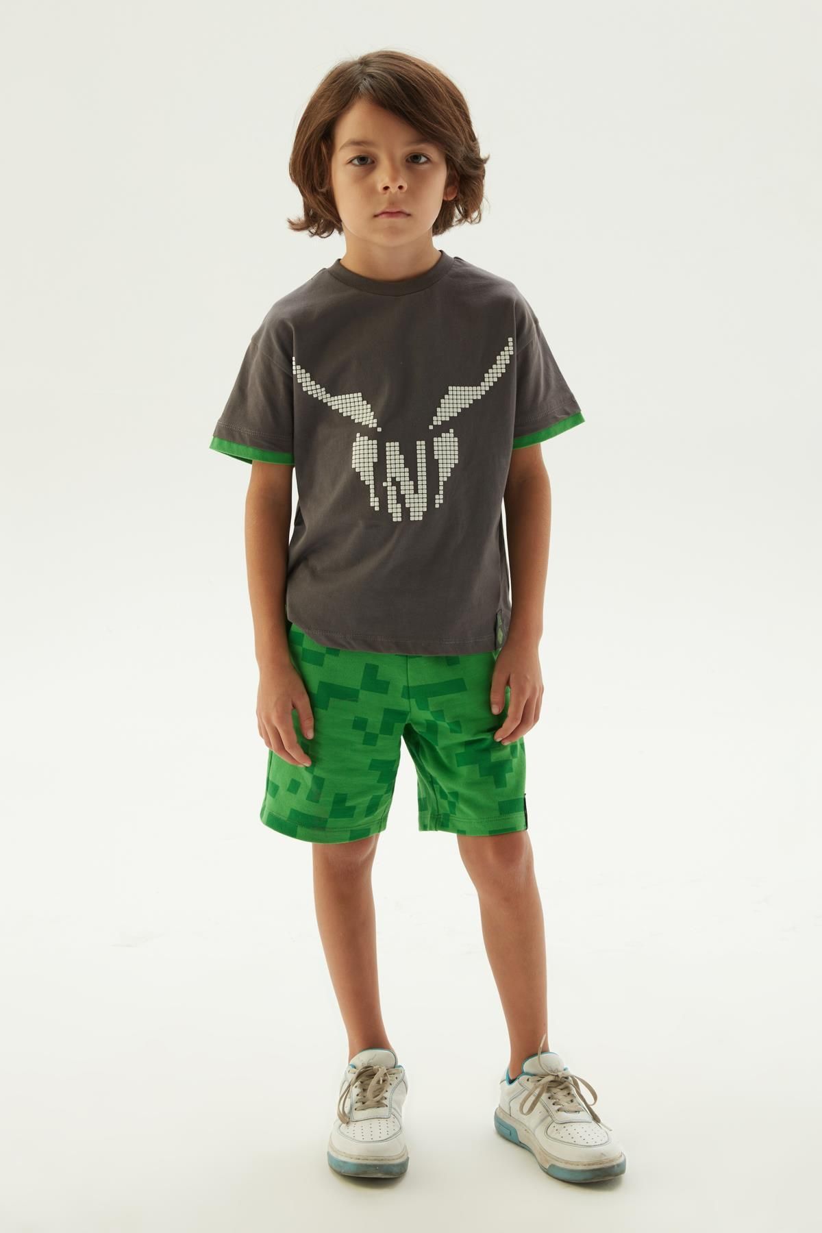 Nebbati BG Store Erkek Çocuk Antrasit T-Shirt