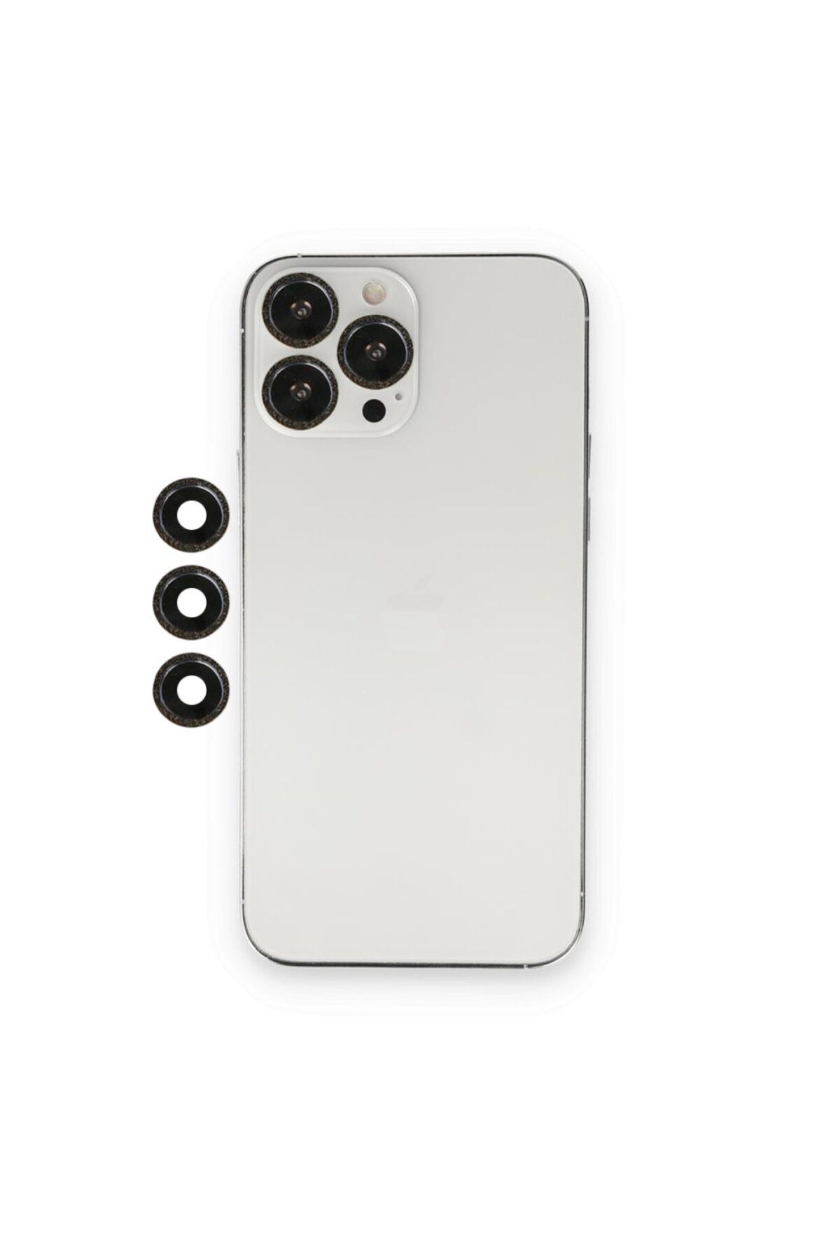 Afrodit CLZ942 İphone 12 Pro Shine Kamera Lens - Ürün Rengi : Gümüş