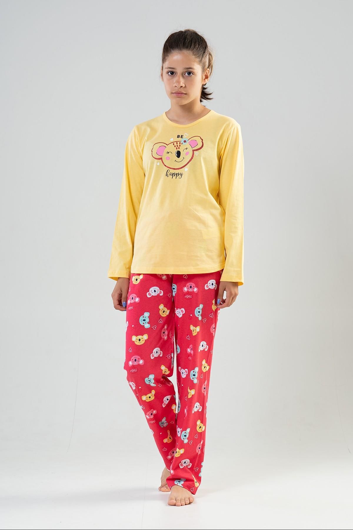 Vienetta Pamuklu Kız Çocuk Uzun Kol Pijama Takım
, 204032