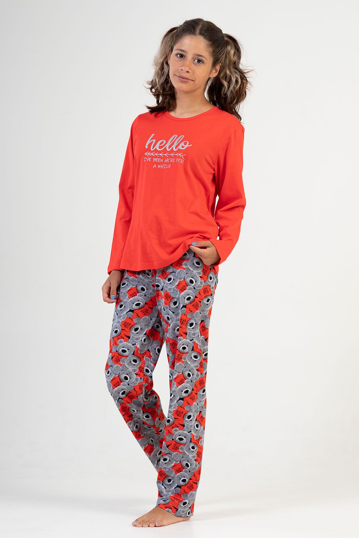 Vienetta Pamuklu Kız Çocuk Uzun Kol Pijama Takım
, 204054