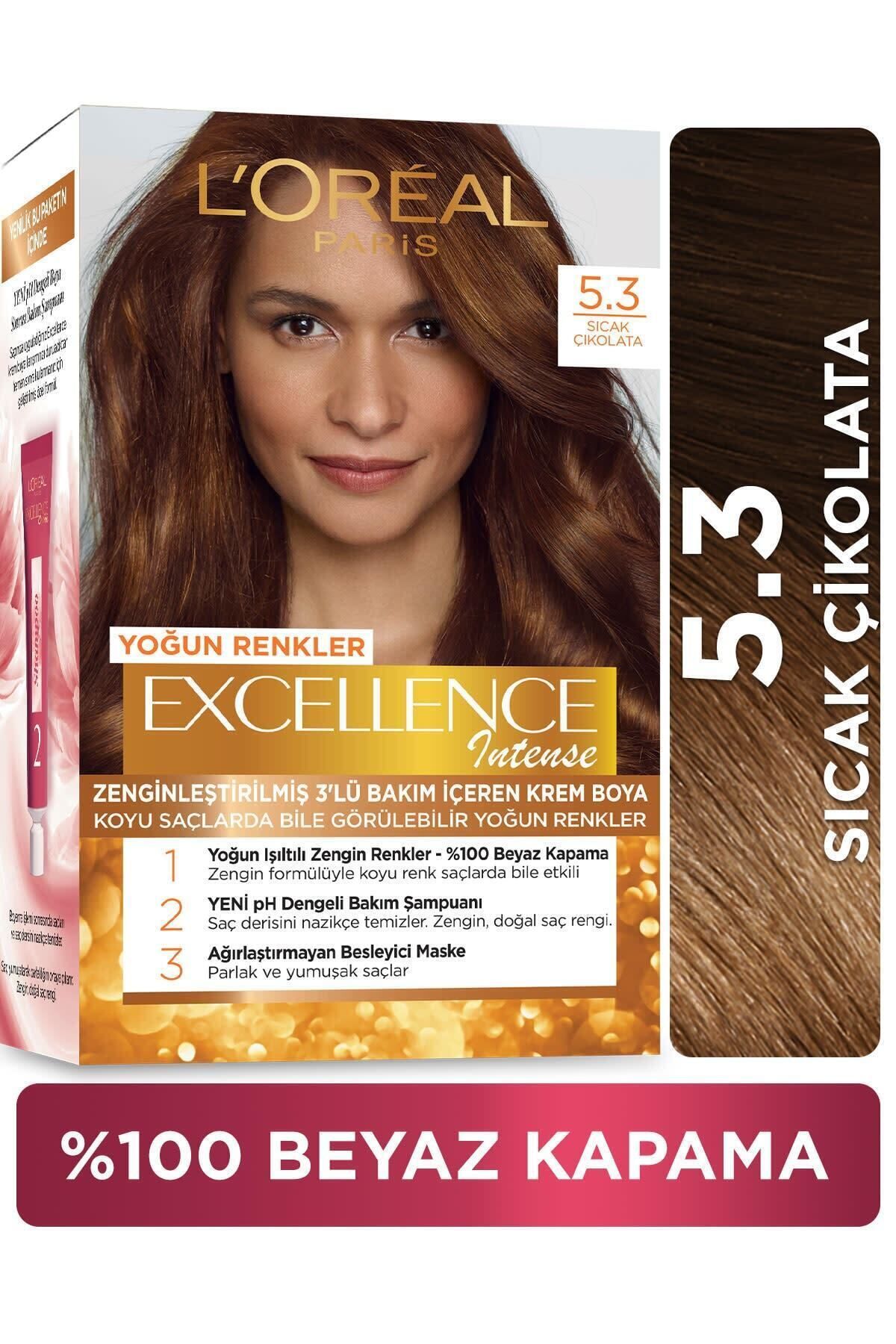 L'Oreal Paris L'oréal Paris Excellence Intense  Sıcak Çikolata Saç Boyası  5.3