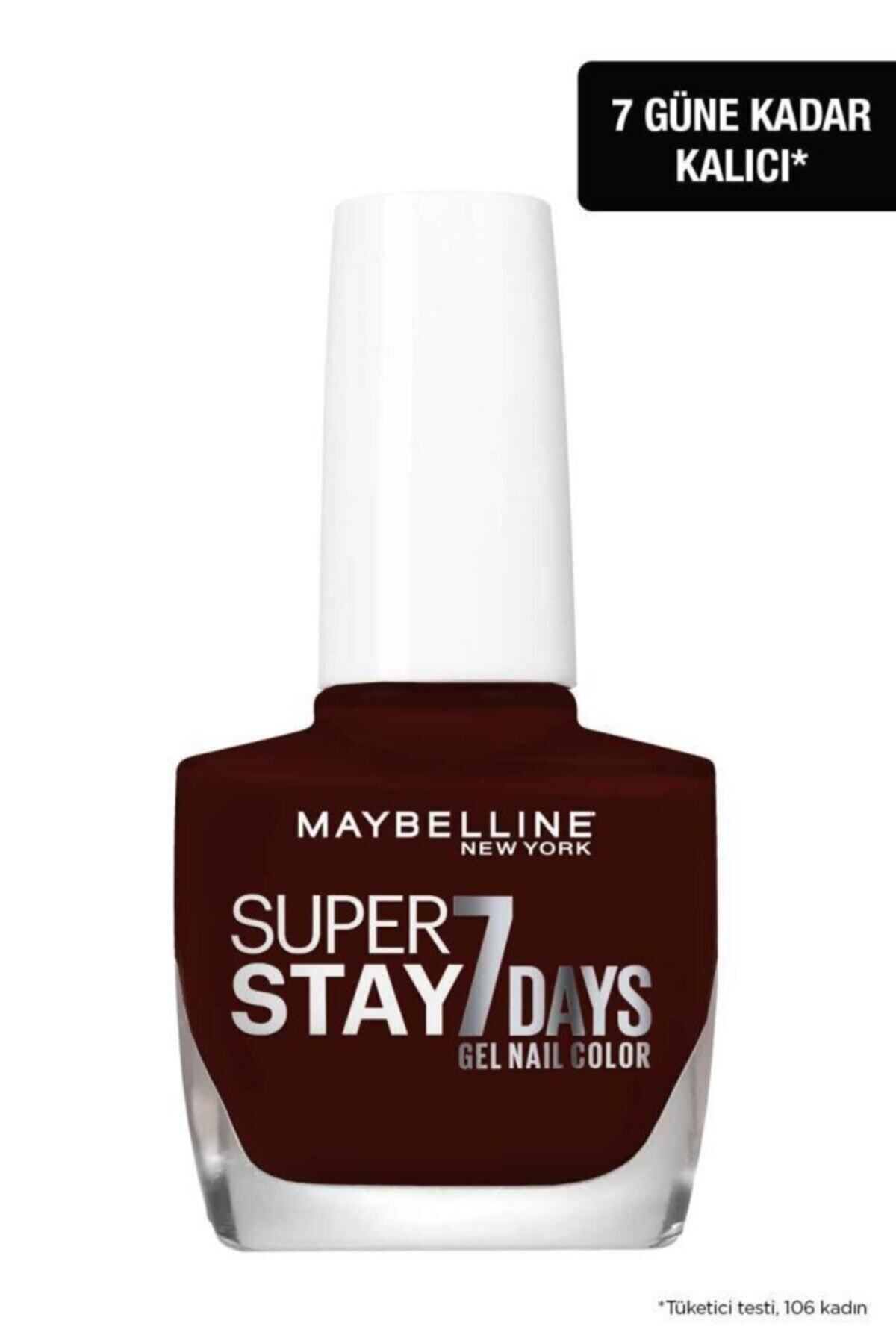 Maybelline New York Super Stay 7 Days Jel Oje 287 Midnight Red (koyu Kırmızı / Bordo)