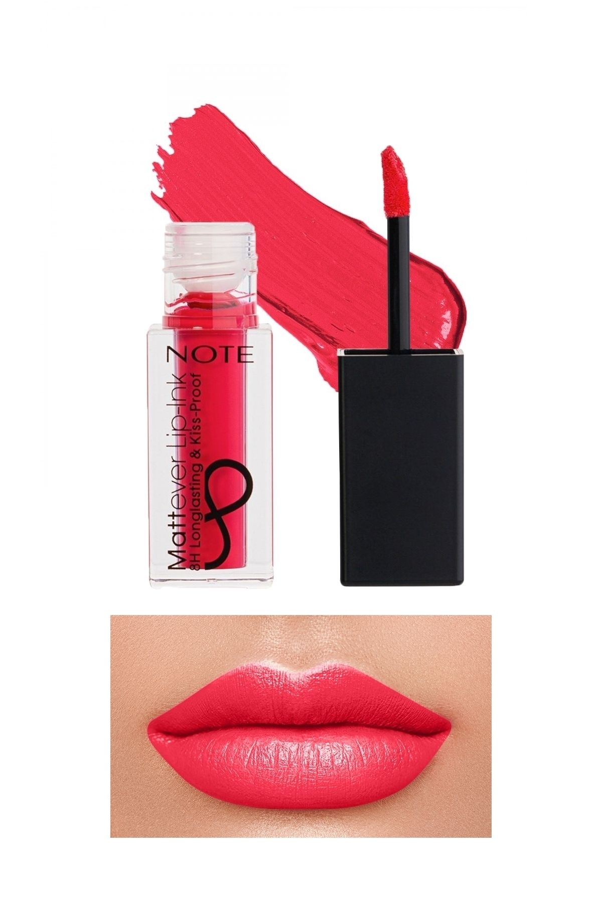 Note Cosmetics Mattever Lip-Ink Mat ve Kalıcı Likit Ruj 11 Cherry Blossom - Pembe
