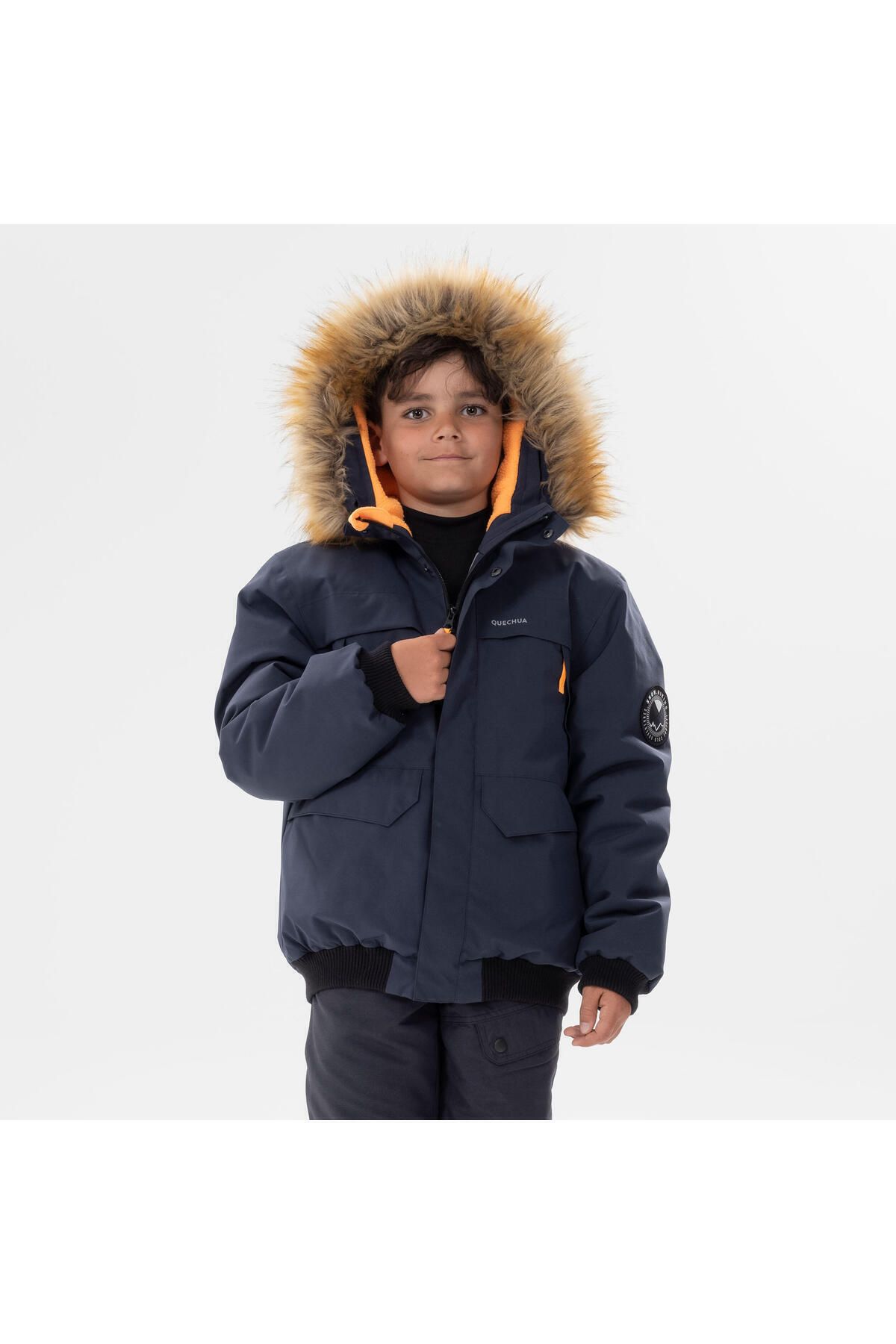 Decathlon Quechua Çocuk Su Geçirmez Outdoor Ceket - 7 / -15 Yaş - Lacivert - Sh100 X-warm - 6,5°c