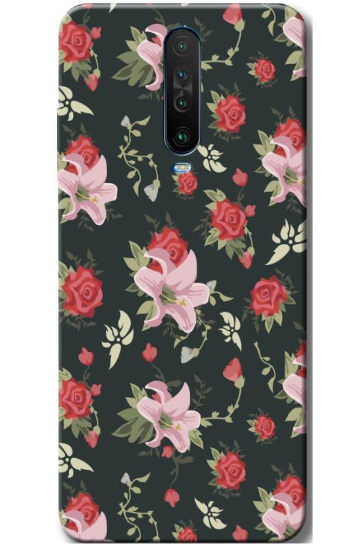 Zebana Xiaomi Redmi K30 Uyumlu Telefon Kılıfı Bahar Çiçekleri 1 Silikon Kılıf (BASKILI)