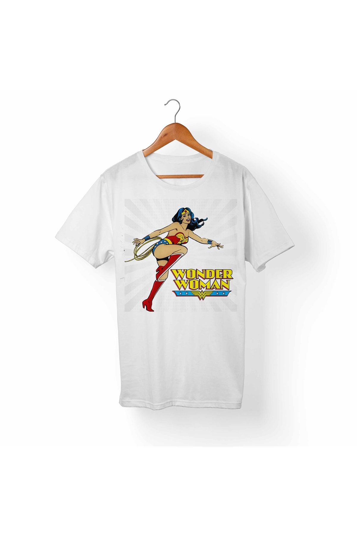 Alfa Tshirt Wonder Women Çocuk Beyaz Tişört
