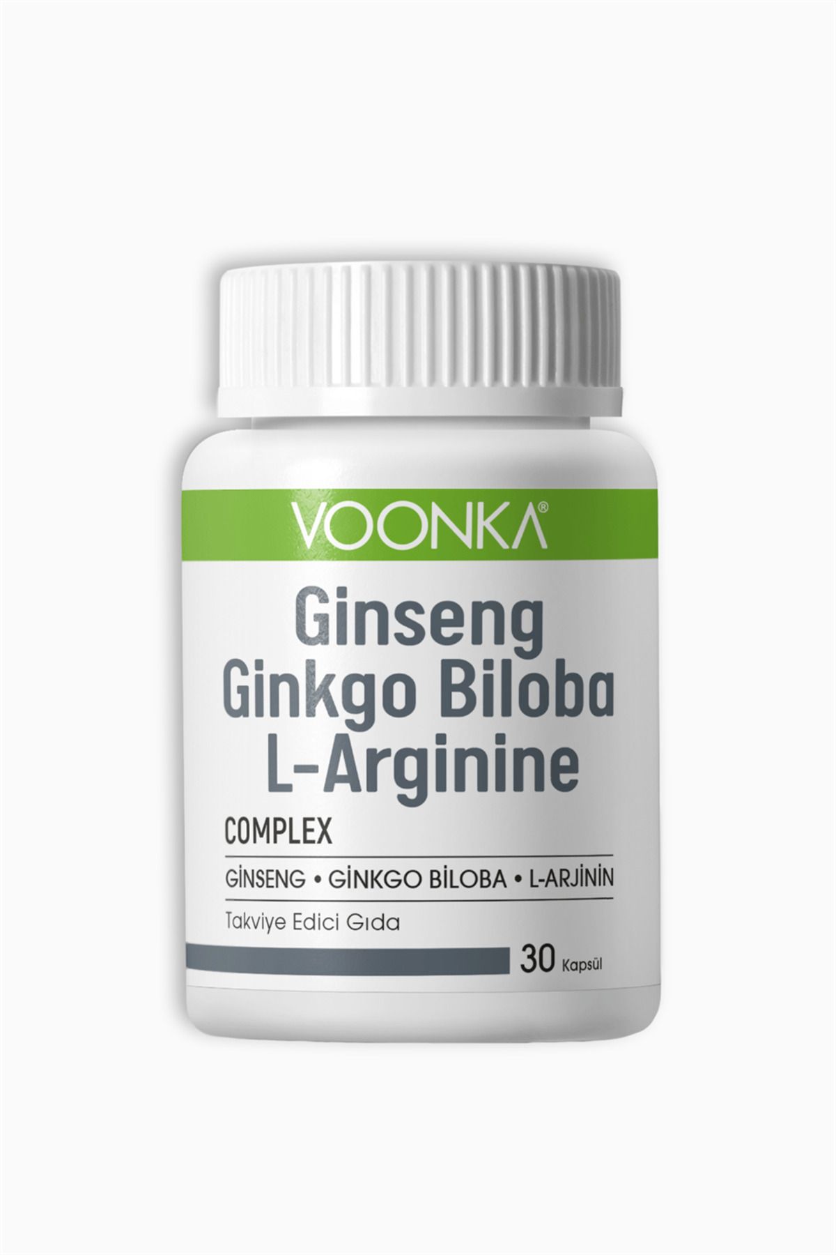 Voonka Ginseng Ginkgo Biloba L-arginine 30 Kapsül