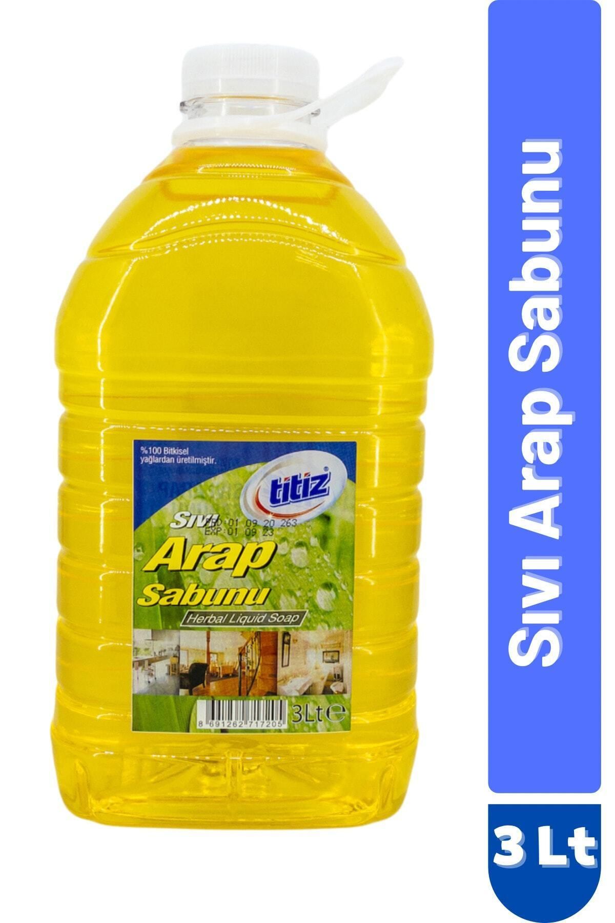 Titiz Sıvı Arap Sabunu Tüm Yüzeyler Için Doğal Temizlik 3000ml