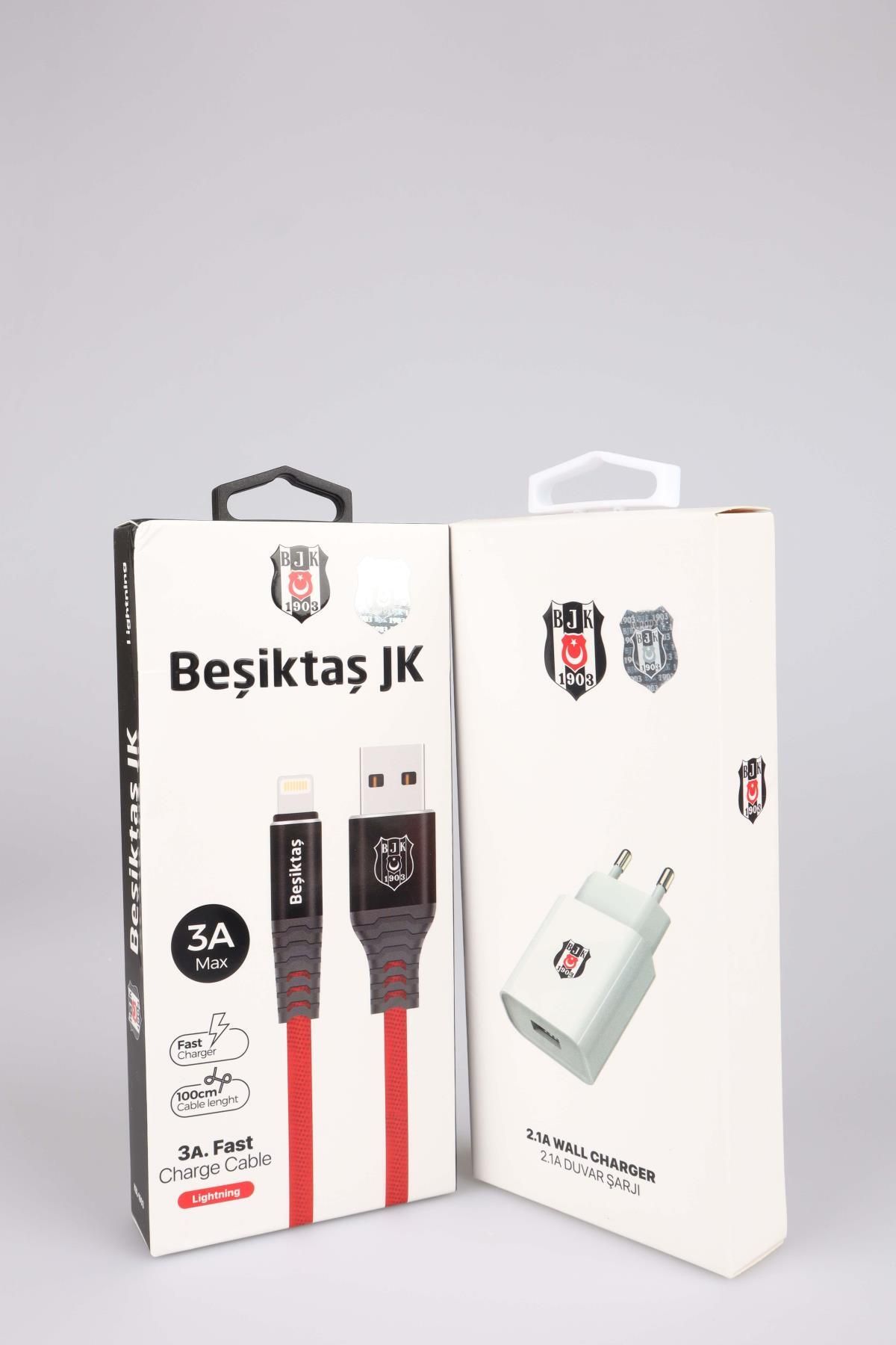Beşiktaş Lisanslı Iphone Şarj Kablosu Ve Şarj Adaptörü