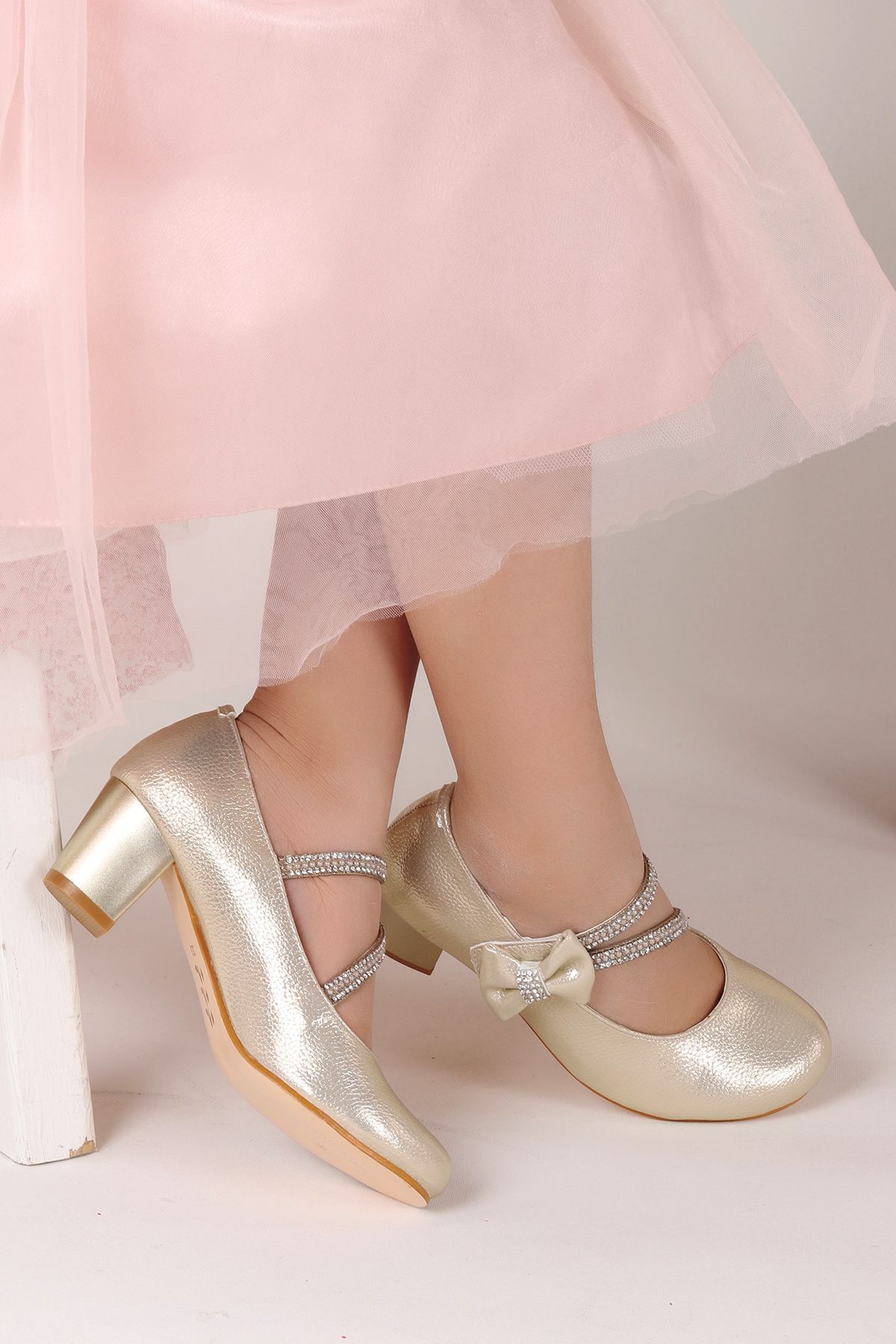 Kiko Kids Kız Çocuk Babet Ayakkabı 4 cm