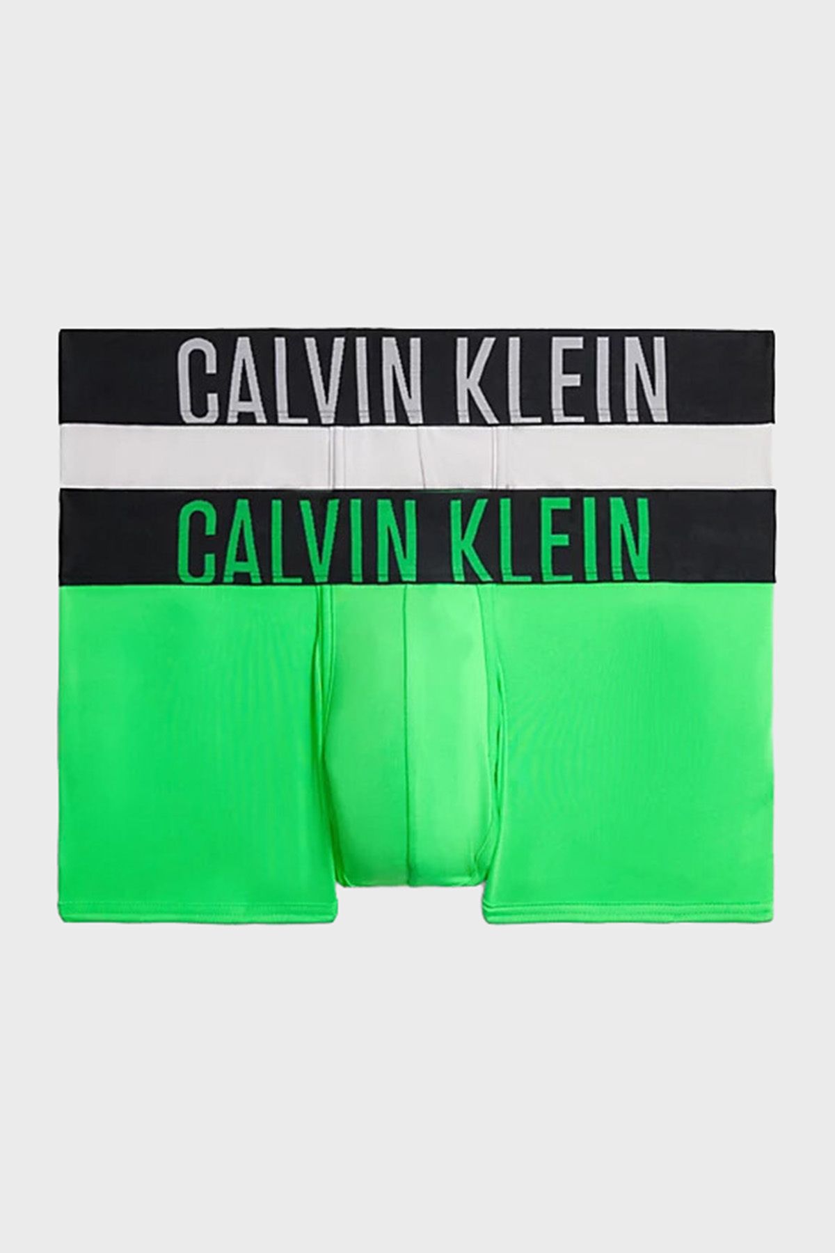 Calvin Klein Logolu Elastik Bel Bantlı Düşük Bel 2 Pack Boxer 000NB2599AGXH Erkek BOXER 000NB2599A G