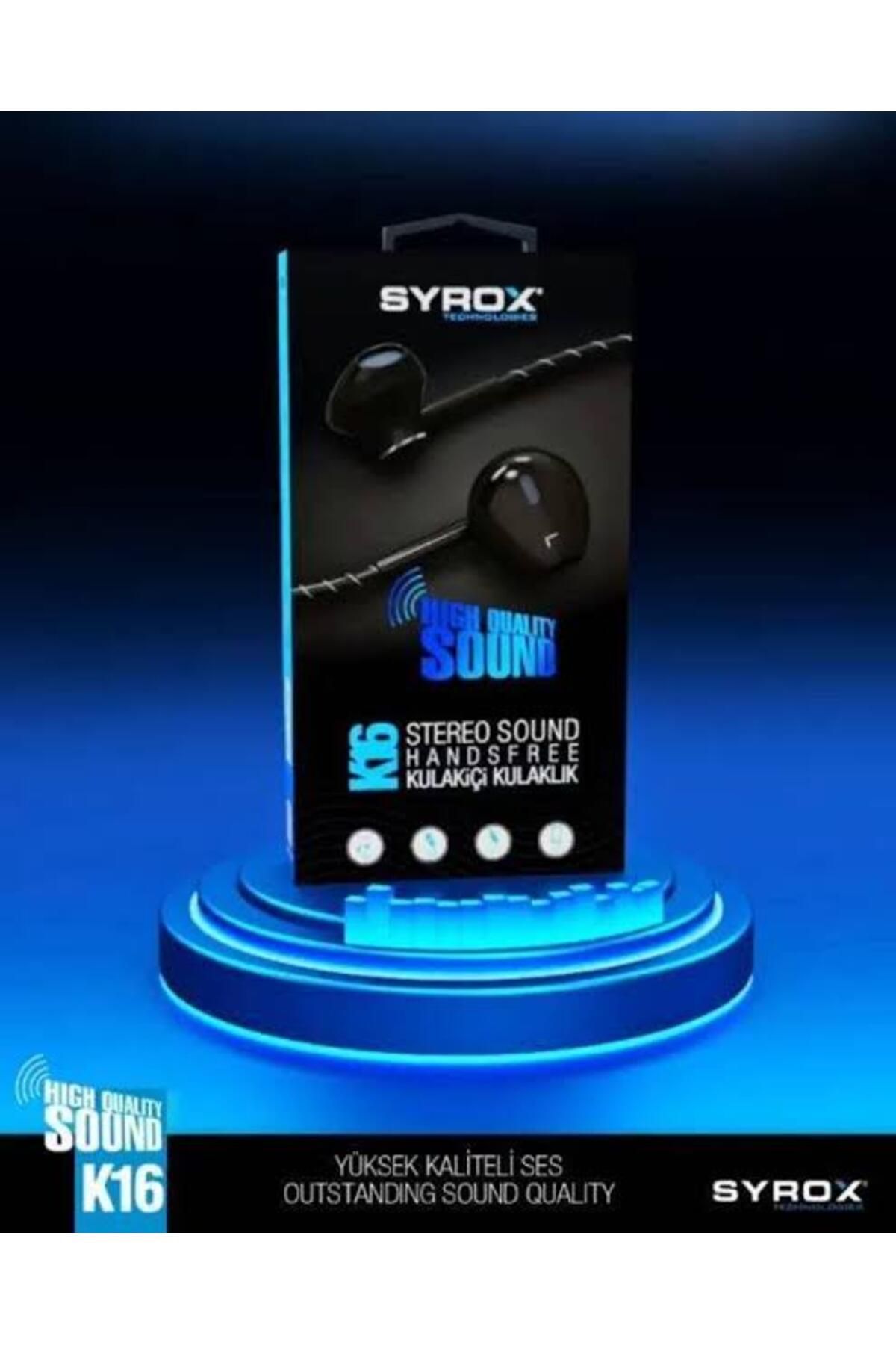 Syrox SAMSUNG A15 K16 Uyumlu Ekstra Bas Stereo Kulak içi Kulaklık