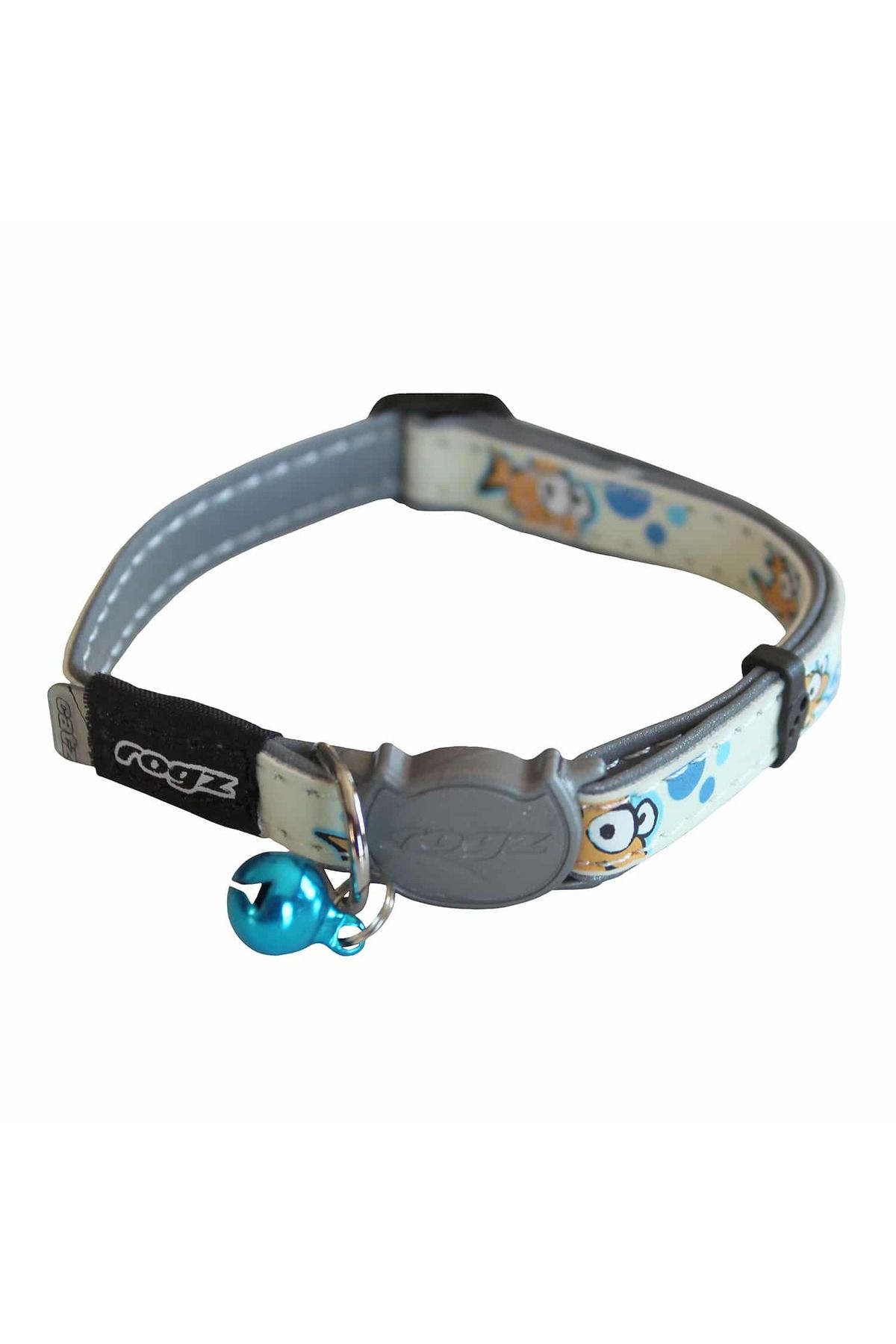 Rogz Catz GlowCat Halsband S Blauw Floral-SMALL