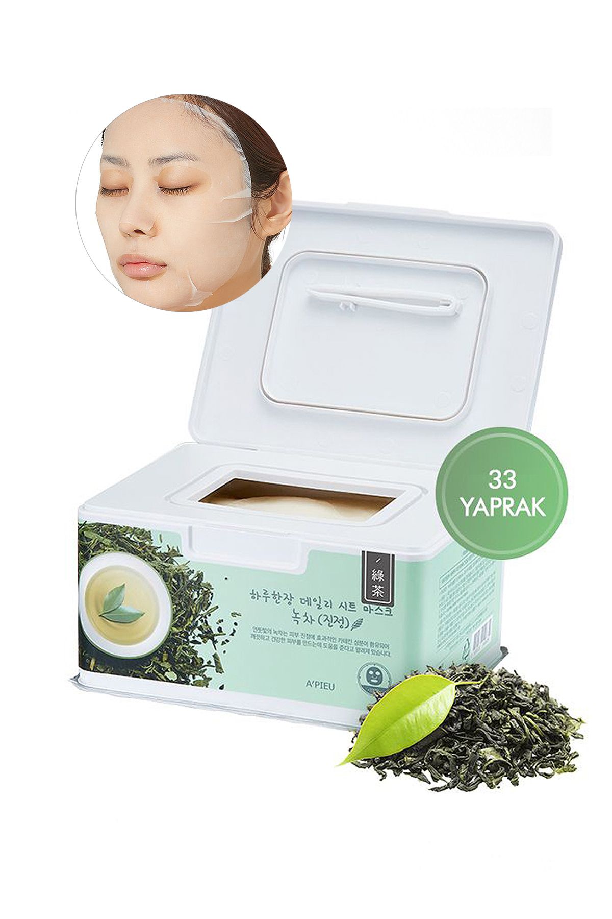 Missha Yeşil Çay Içerikli Nemlendirici Günlük Maske (33 ADET) Daily Sheet Mask (GREEN TEA/SOOTHİNG)