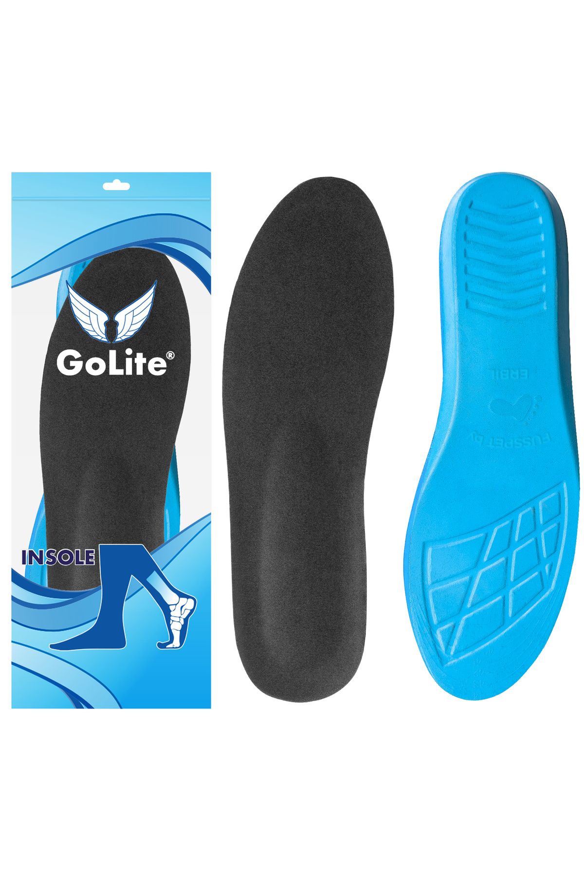 GoLite Spor Ayakkabı Tabanlığı, Günlük Memory Foam Hafızalı Sneaker Ayakkabı Tabanlık - M22 Insole