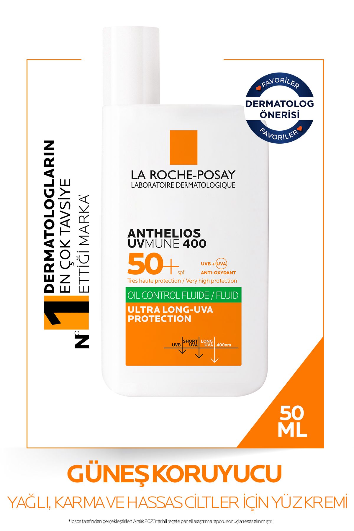 La Roche Posay Anthelios Oil Control Fluid Spf50 50 ml
